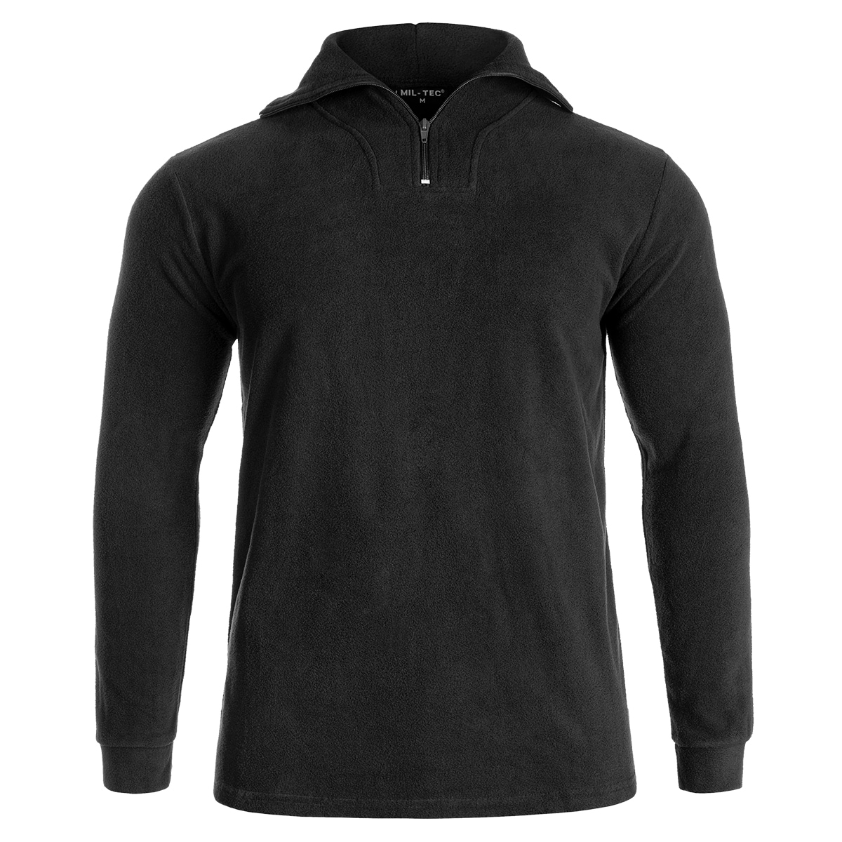 Mil-Tec Fleece-thermalalusasu vetoketjulla - Black