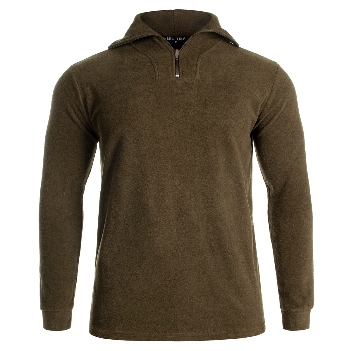 Mil-Tec Fleece Alusasu Vetoketjulla - Olive