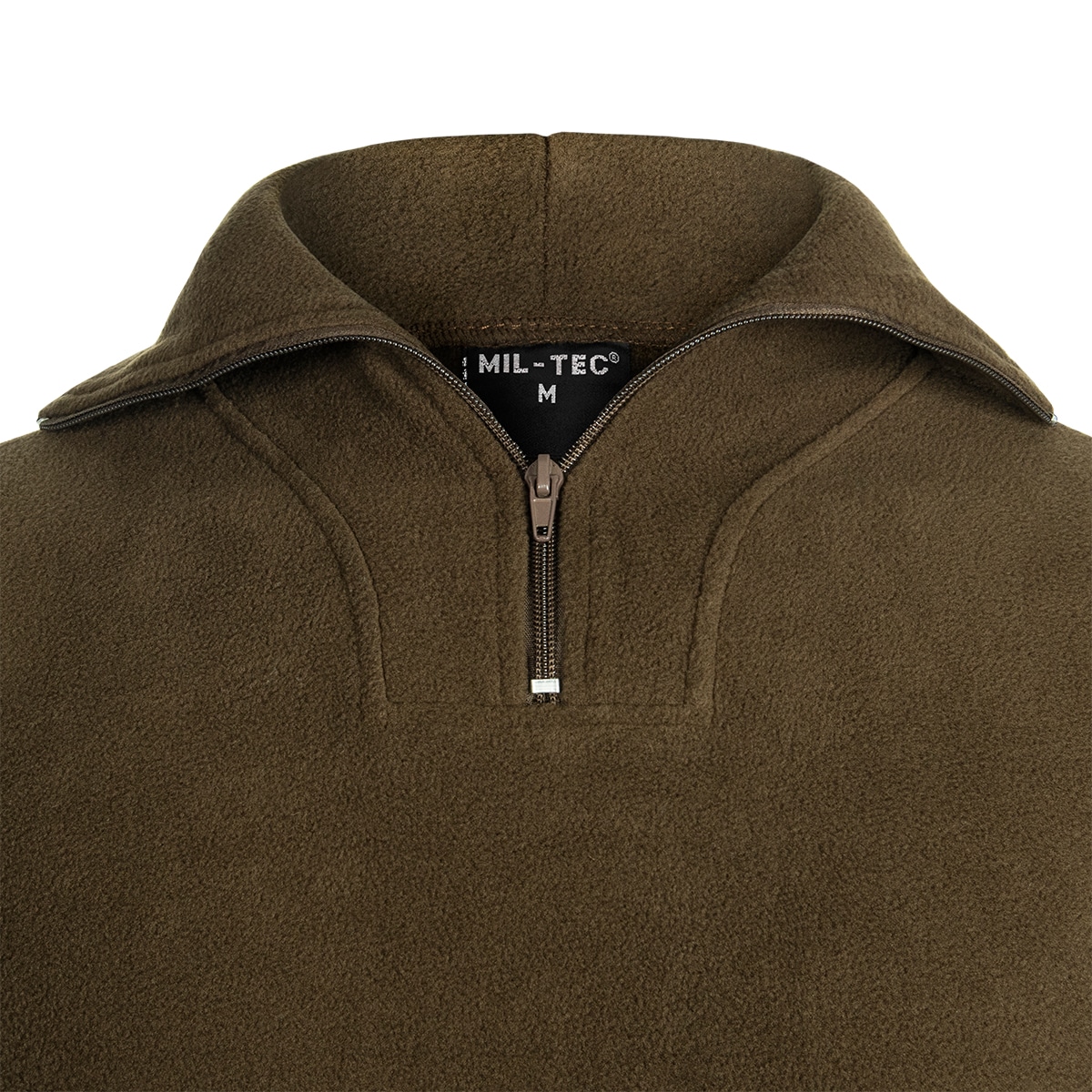 Mil-Tec Fleece Alusasu Vetoketjulla - Olive