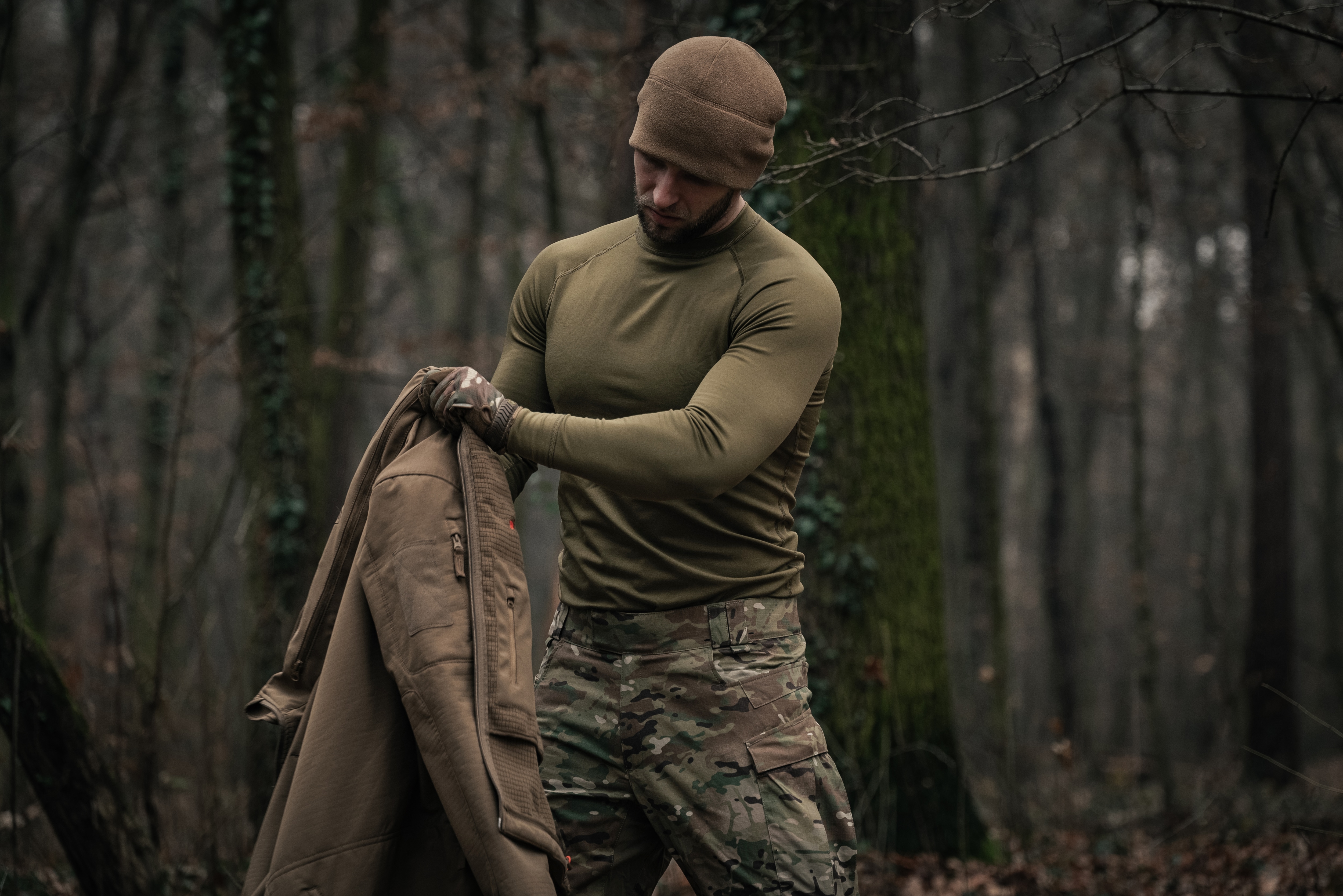 Military Wear Tactical Level 1 Lämpöalusasu - Olive