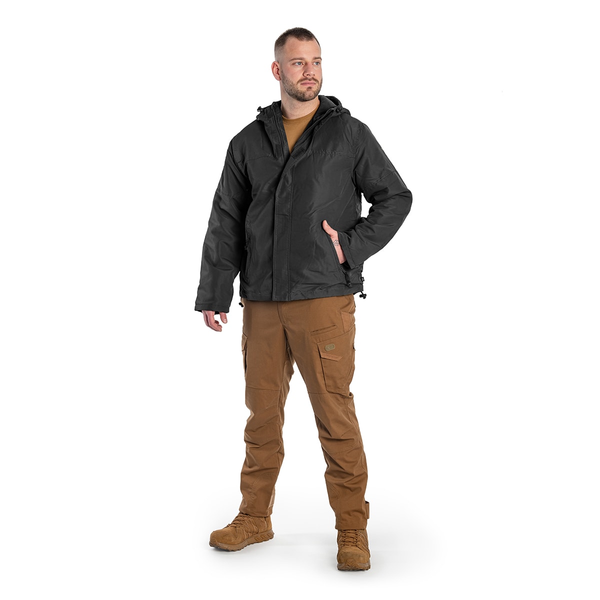 Brandit Windbreaker Frontzip Takki - Black