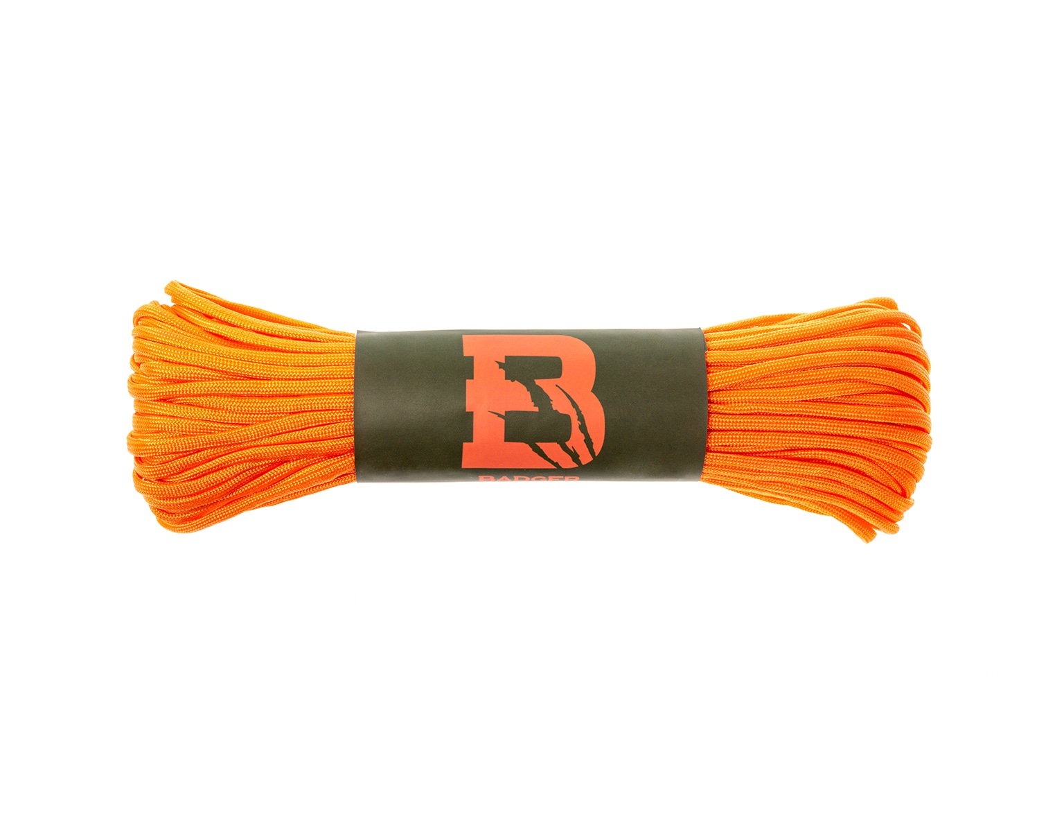 Badger Outdoor Paracord 550 Laskuvarjoköysi 30 m - Neon Orange