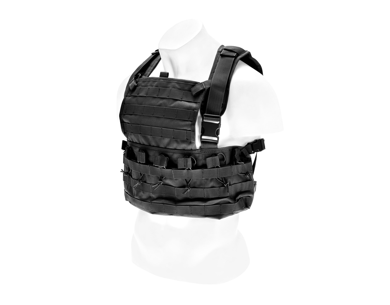 8Fields Chest Rig Piechoty Taktinen liivi - Black