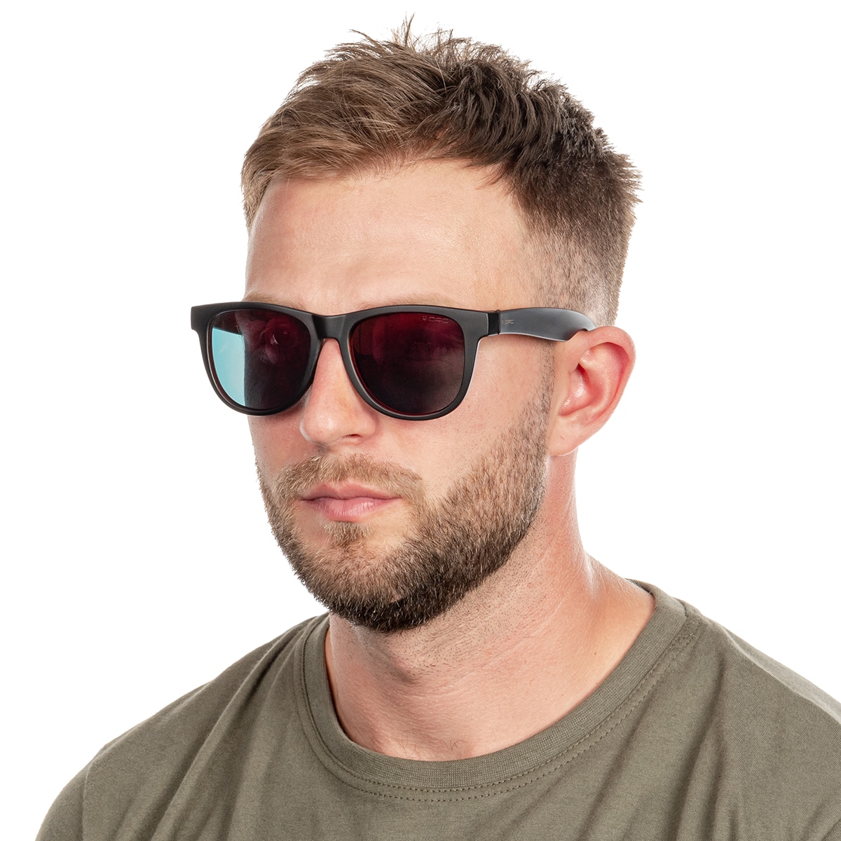 OPC Lifestyle Ibiza Blk Mat Red Revo Aurinkolasit polarisaatiolla