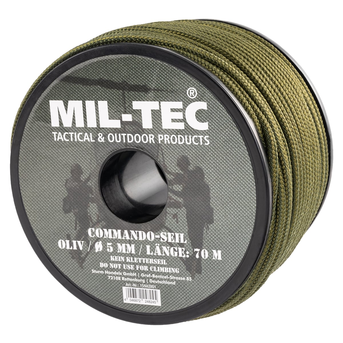 Mil-Tec Commando Köysi 70 m x 5 mm - Olive