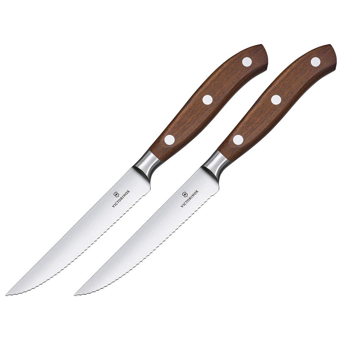 Victorinox Grand Maitre Wood - 2 Kappaleen Keittiöveitsisetti, Pihviveitsi 12 cm