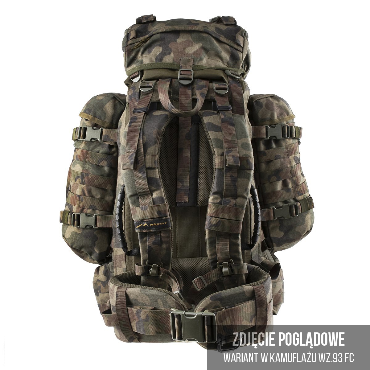 Wisport Raccoon 65 l Reppu - wz.93 Pantera PL Woodland