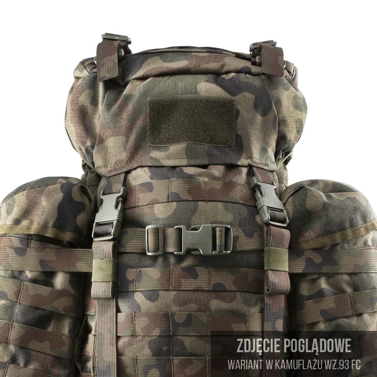 Wisport Raccoon 65 l Reppu - wz.93 Pantera PL Woodland