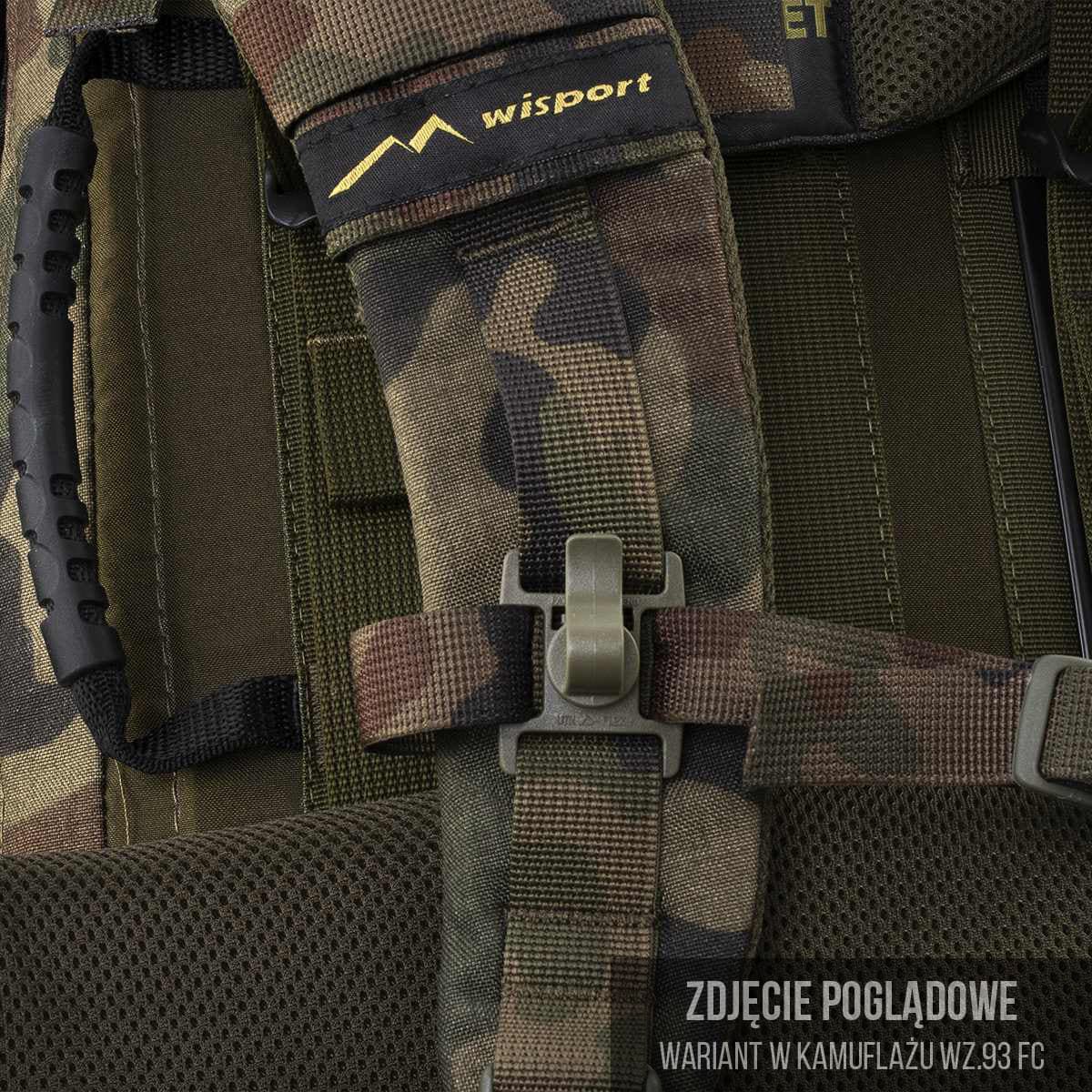 Wisport Raccoon 65 l Reppu - wz.93 Pantera PL Woodland