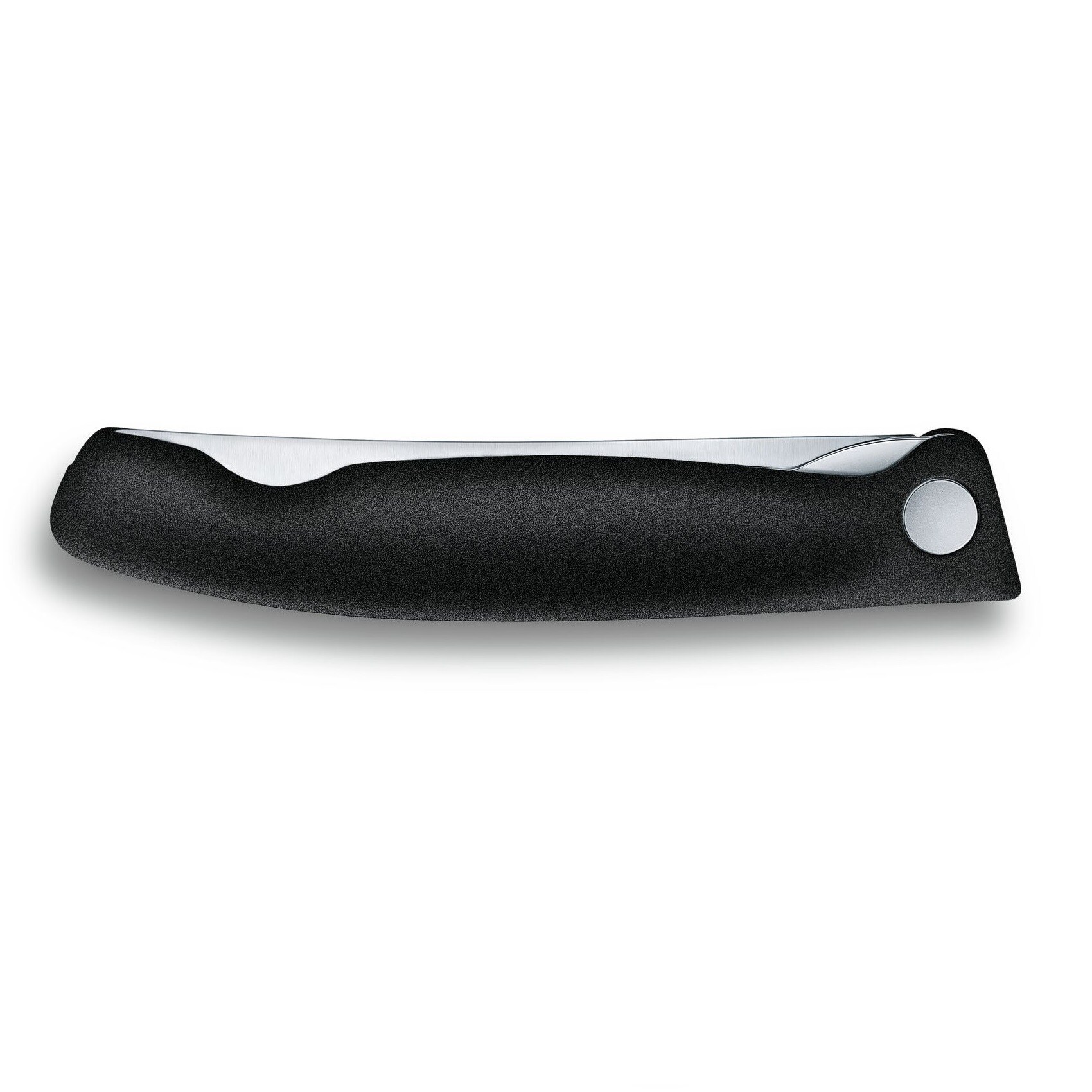 Victorinox Black Taittuva Keittiöveitsi - Aaltoterä, Pyöristetty Kärki