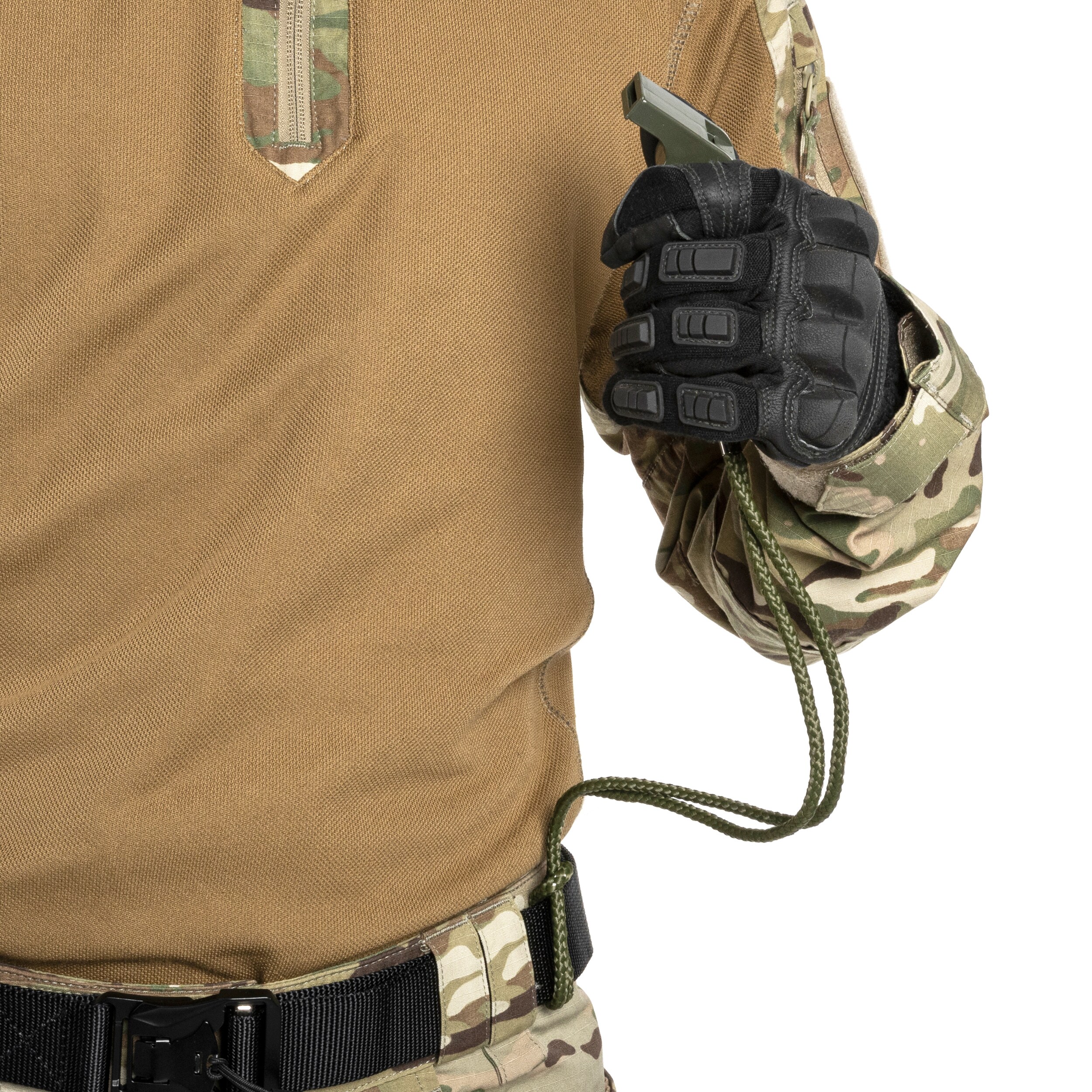 Mil-Tec Talutushihna karabiinihaalla - Olive