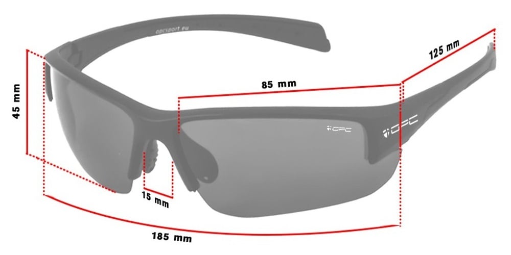 OPC Extreme San Salvo Aurinkolasit Polarisoituna - Matt Black/Red Revo
