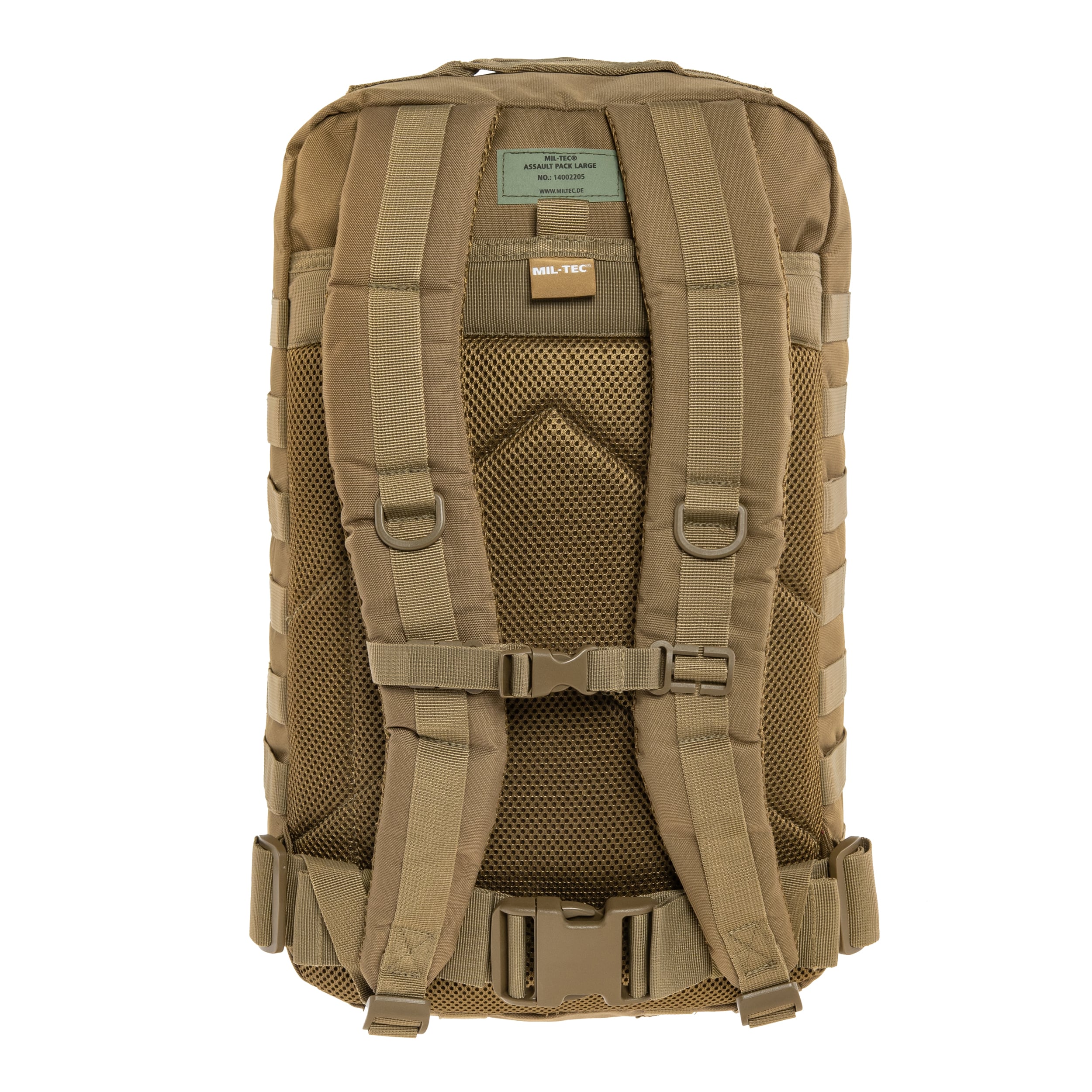 Mil-Tec Assault Pack Large Reppu 36 l - Coyote Brown