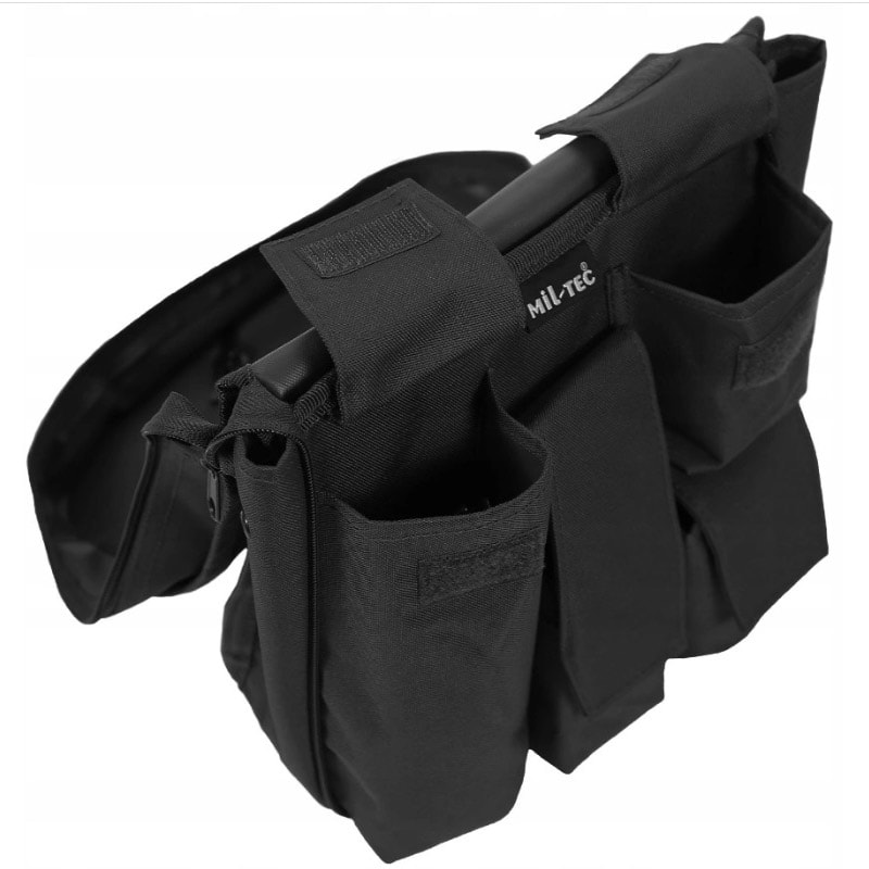 Mil-Tec Taktinen Vessapussi Peilillä - Black