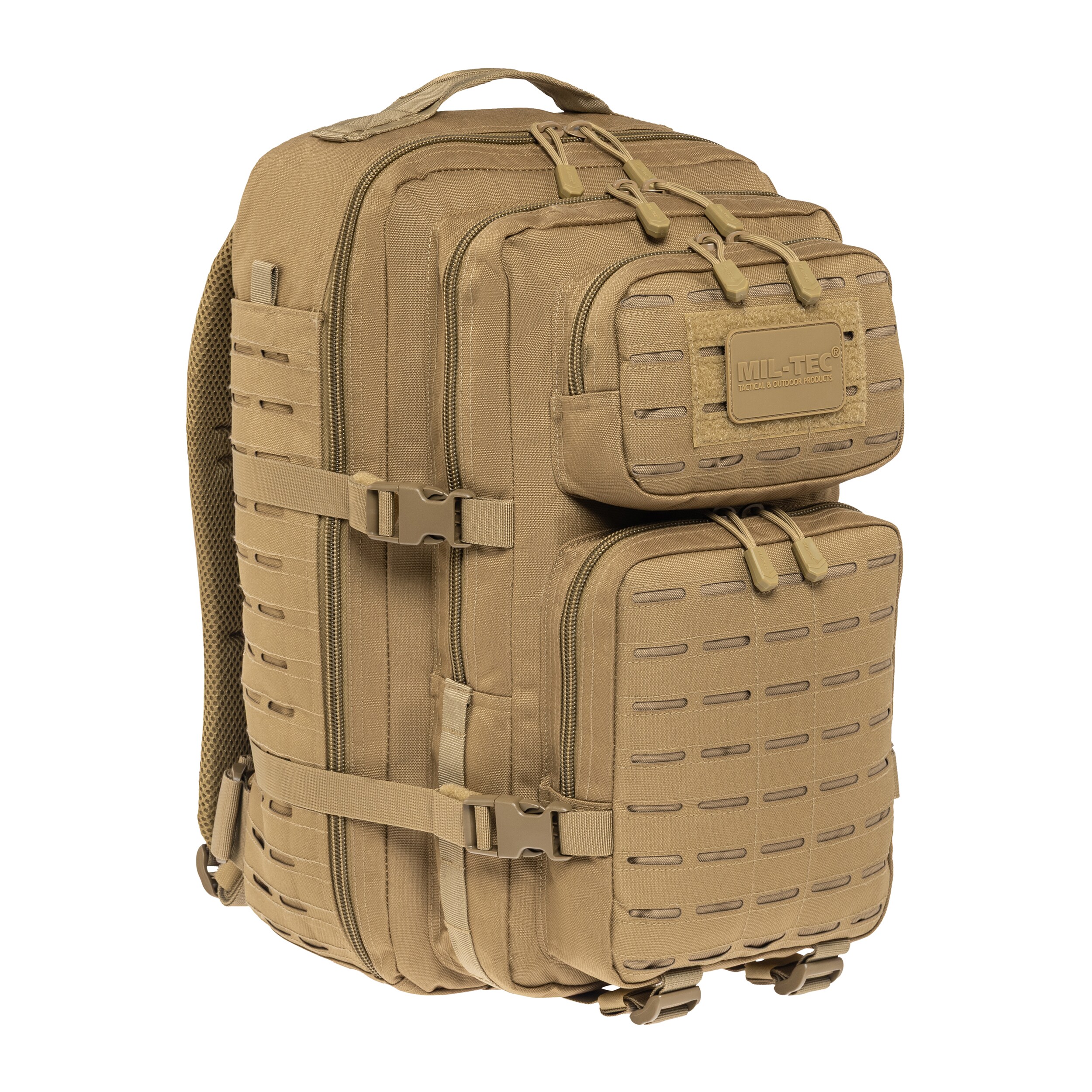Mil-Tec Assault Pack Laser Cut Large 36 l Reppu - Coyote Tan