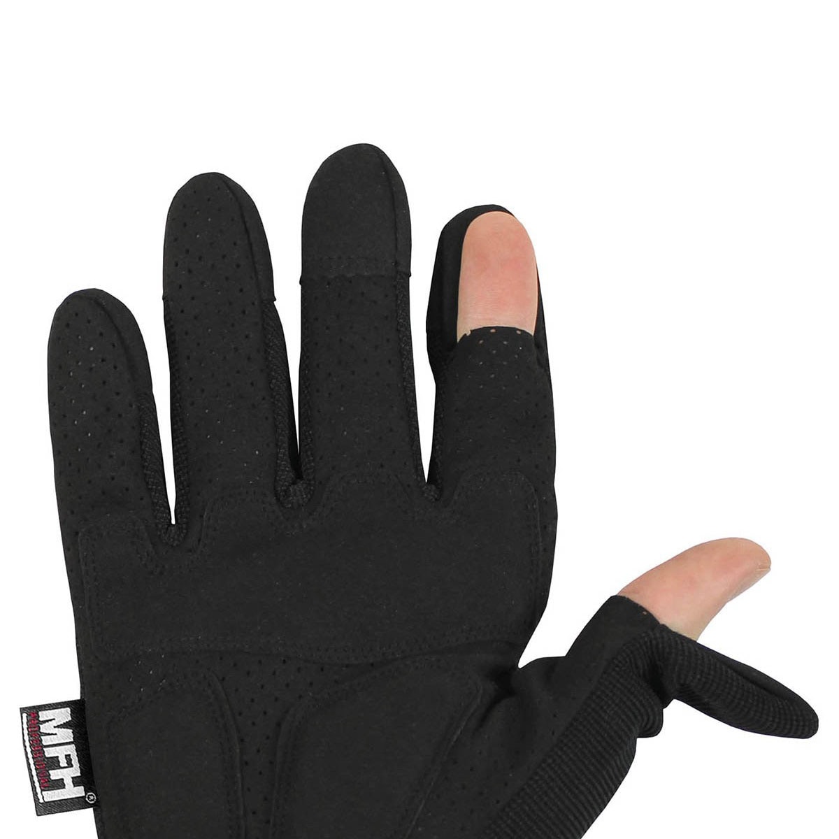 MFH Tactical Gloves Action - Black Taktiset Hanskat