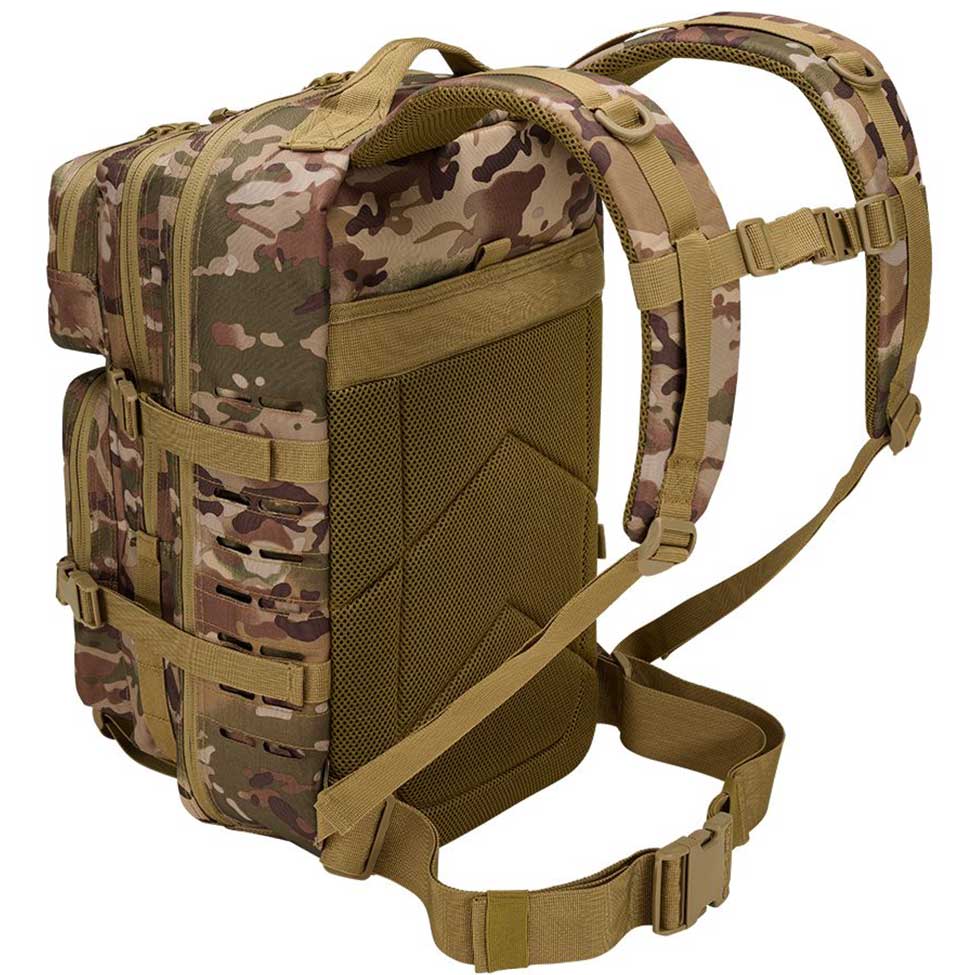 Brandit US Cooper Lasercut Reppu 40 l - Arid MC Camo