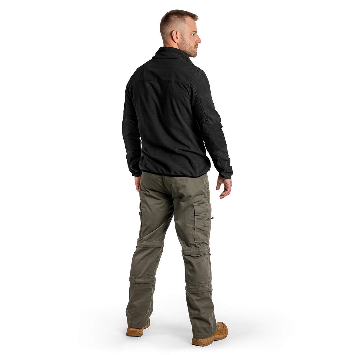 Brandit Fleece Troyer Ripstop - Black Fleece