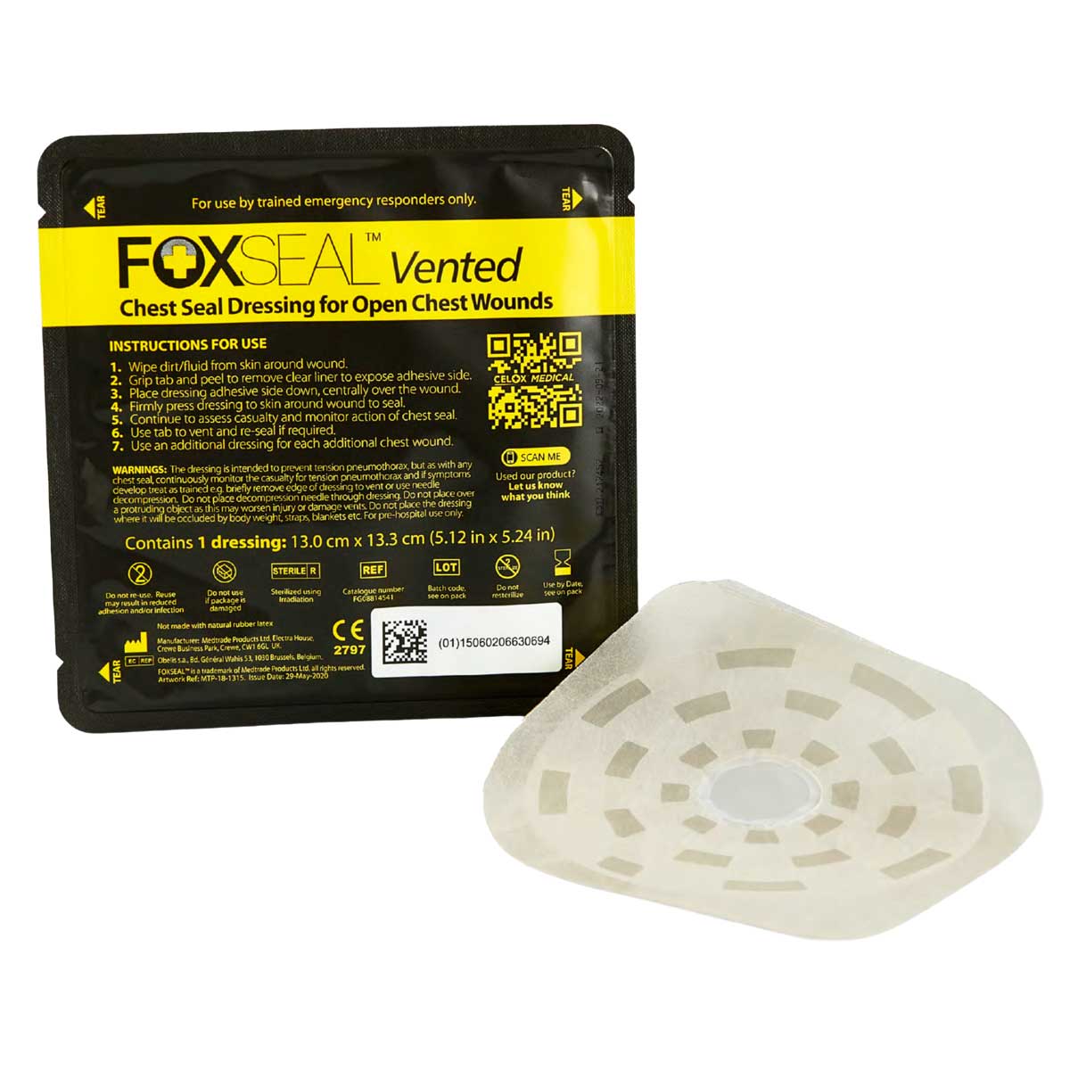Celox Foxseal Vented Venttiilihaavasidos