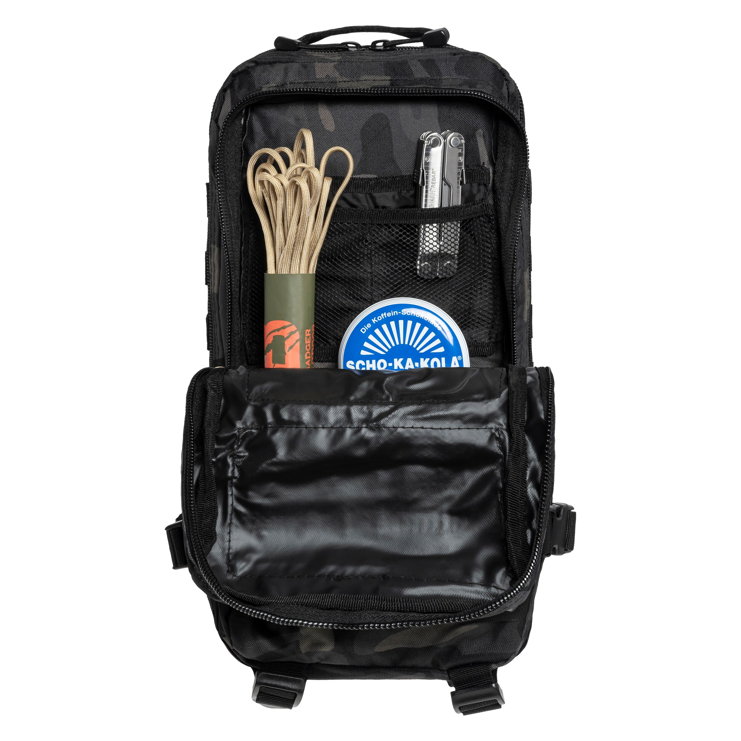 Mil-Tec Assault Pack Small Reppu 20 l - Dark Camo