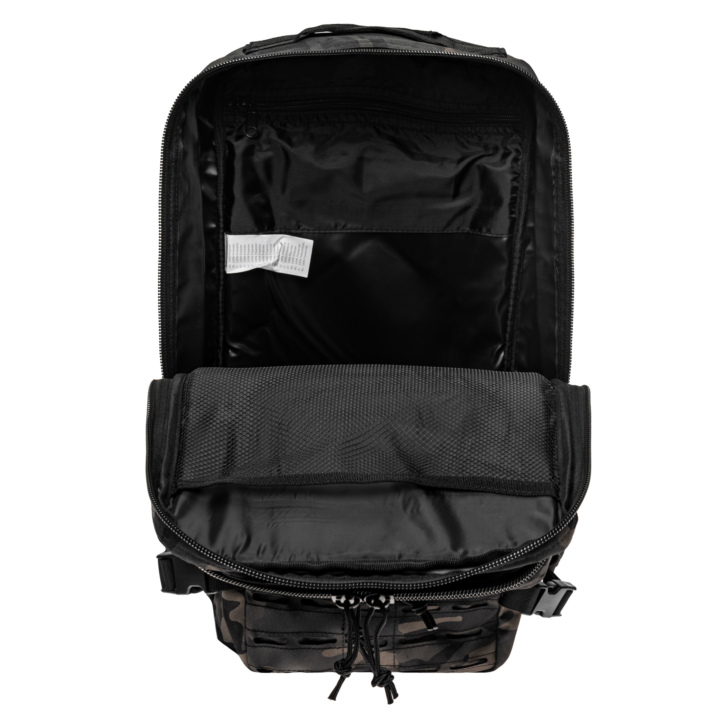 Mil-Tec Assault Pack Laser Cut Large 36 l Reppu - Dark Camo