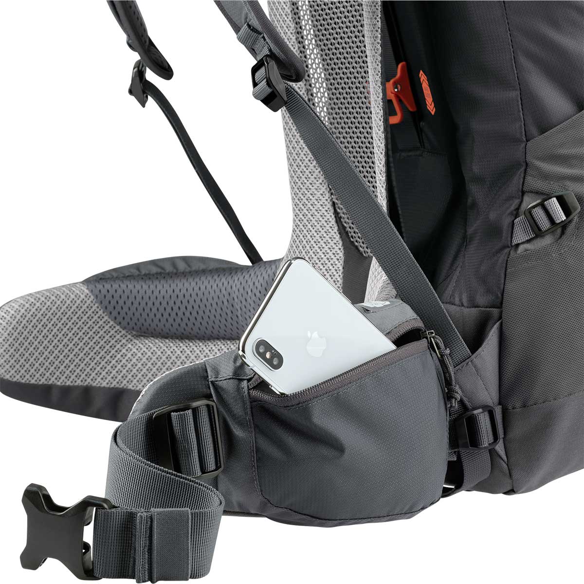 Deuter Futura Air Trek 60+10 l Reppu - Black/Graphite
