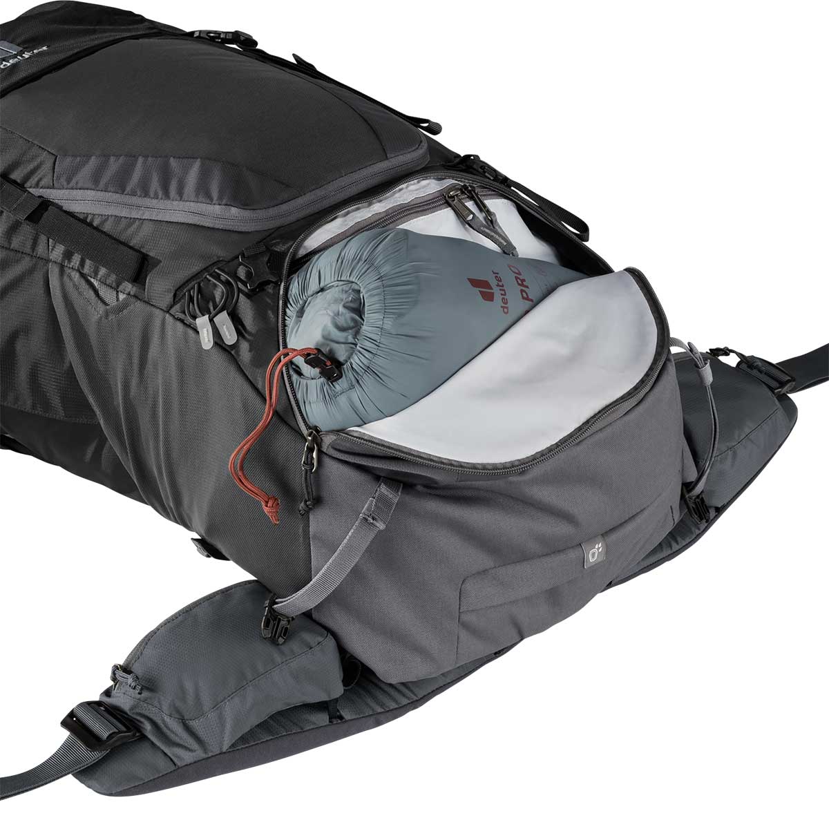 Deuter Futura Air Trek 60+10 l Reppu - Black/Graphite