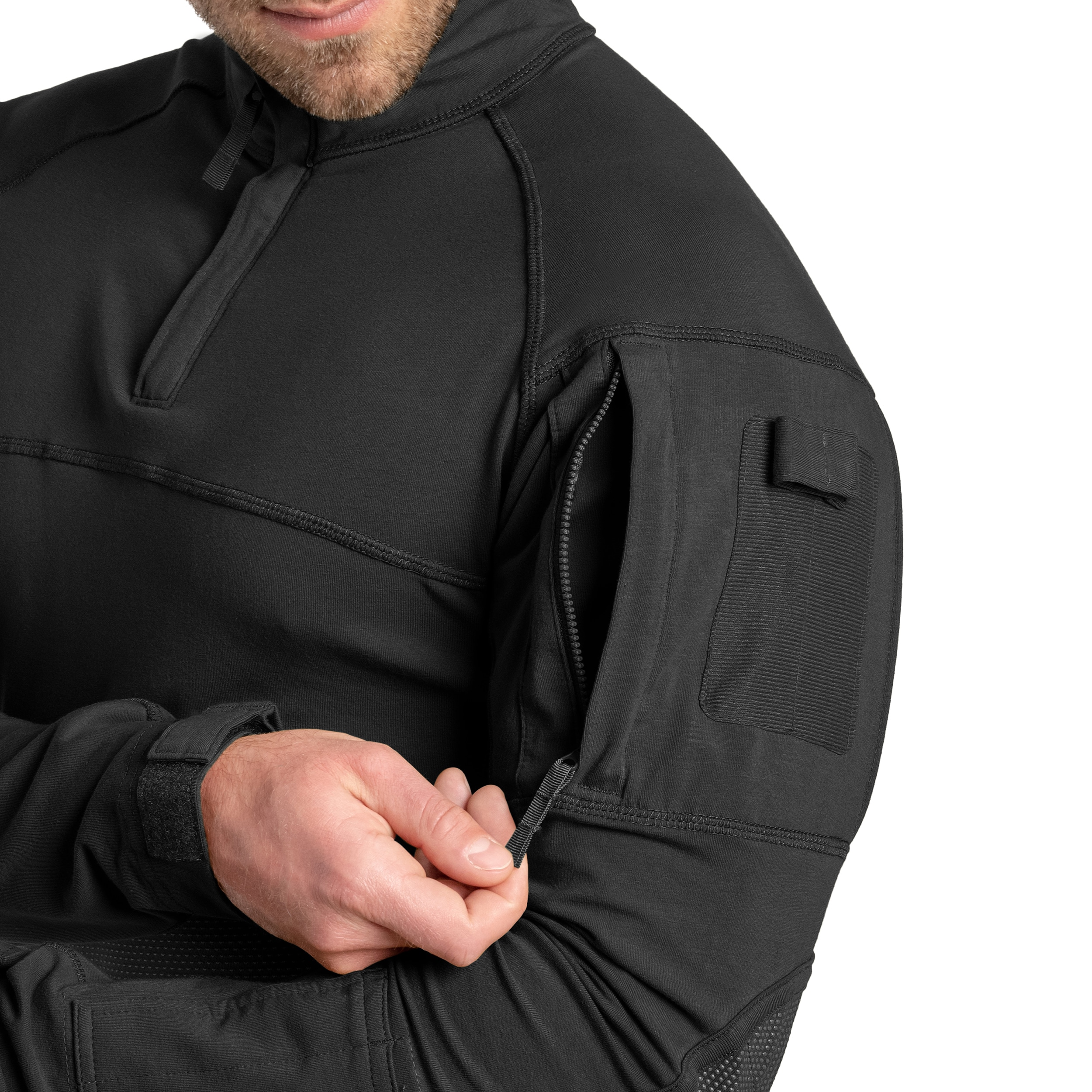 Mil-Tec Combat Shirt Assault Field - Black paita