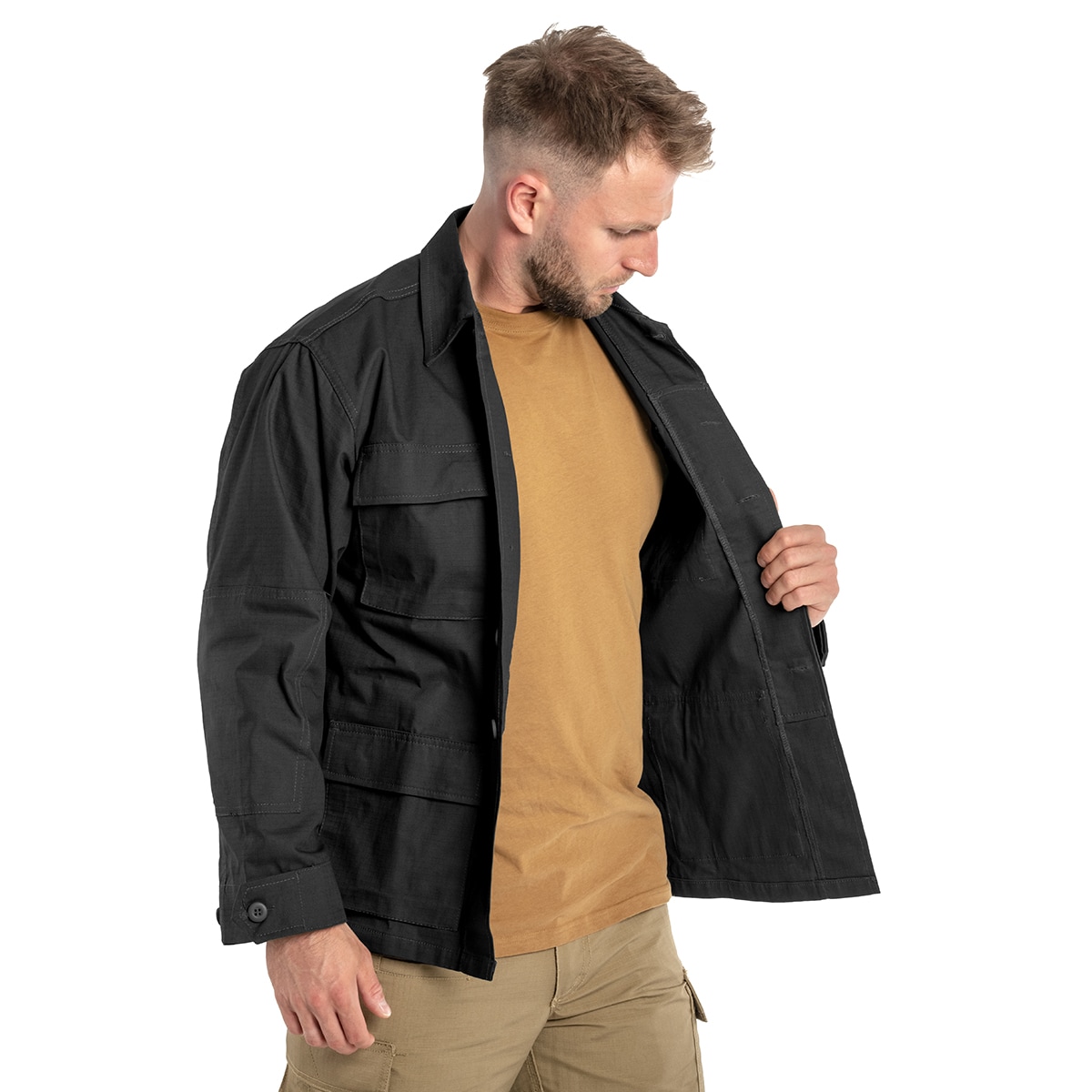 Mil-Tec Teesar BDU Rip-Stop Kenttäpusero - Black
