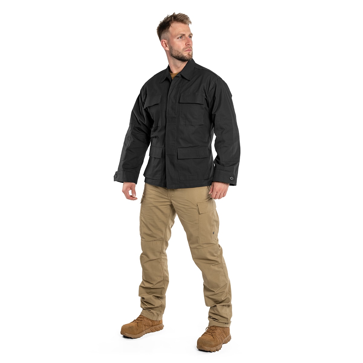 Mil-Tec Teesar BDU Rip-Stop Kenttäpusero - Black