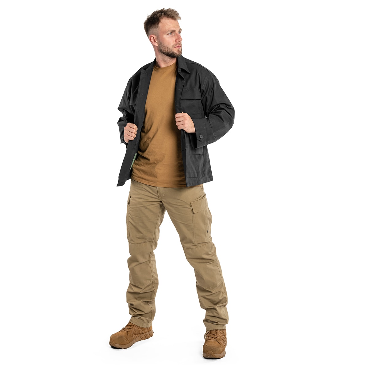 Mil-Tec Teesar BDU Rip-Stop Kenttäpusero - Black
