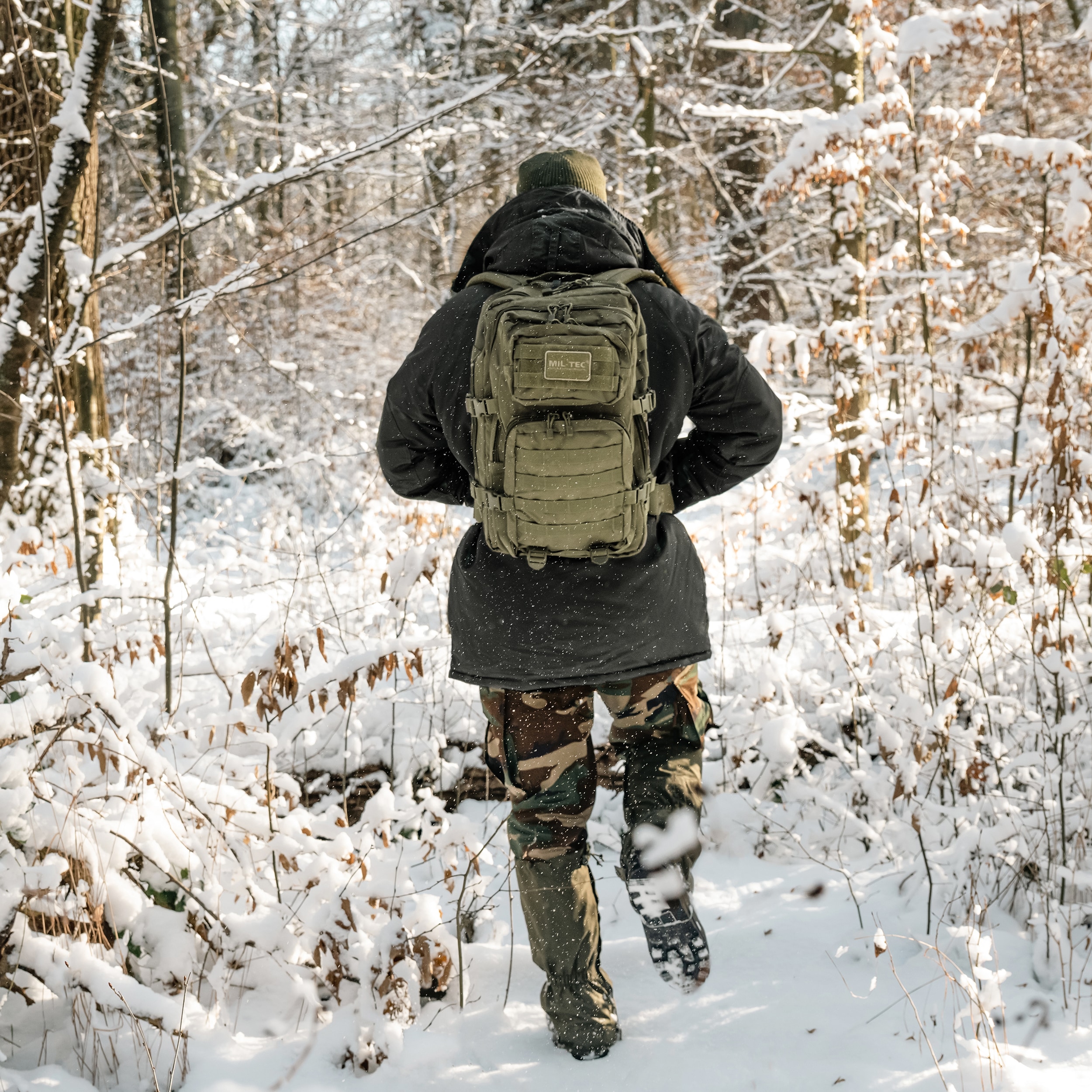 Mil-Tec Assault Pack Large Reppu 36 l - Olive