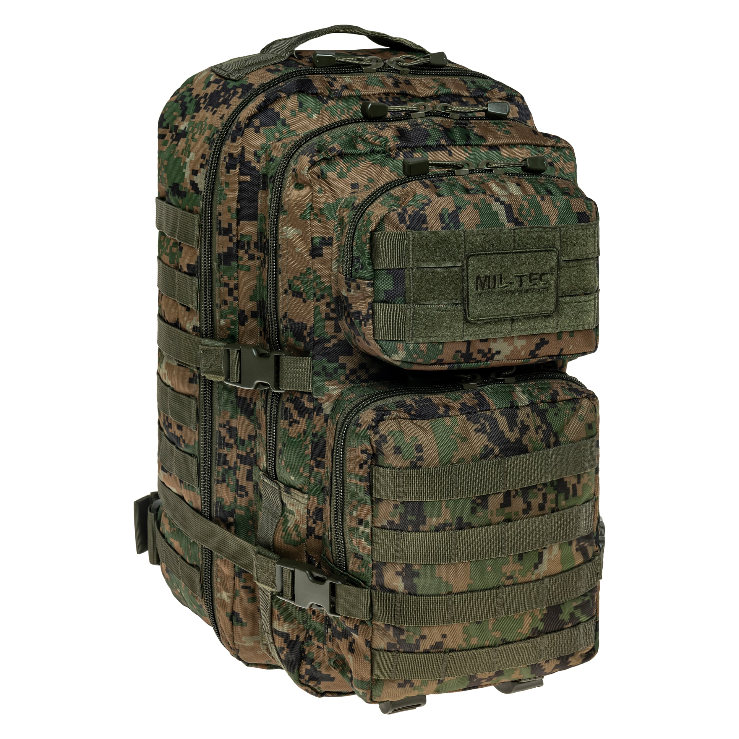 Mil-Tec Assault Pack Large Reppu 36 l - Digital Woodland