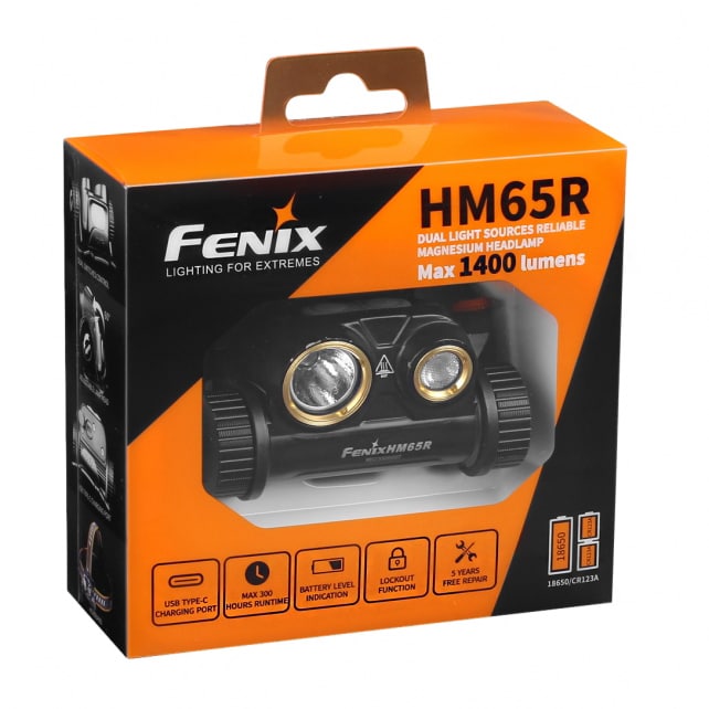Fenix HM65R Otsalamppu 1400 lumens