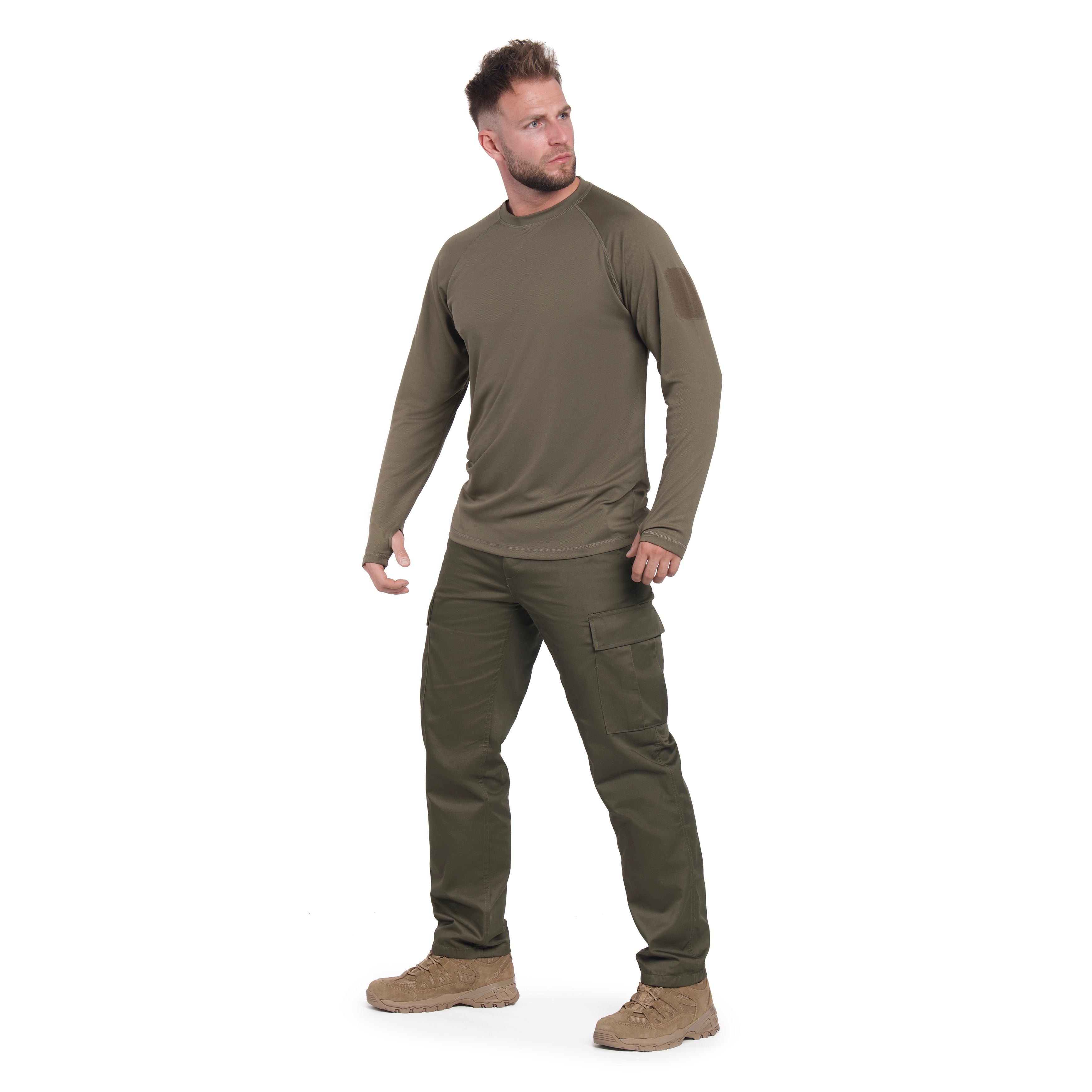 Mil-Tec Tactical Long Sleeve Tekninen Paita - Olive