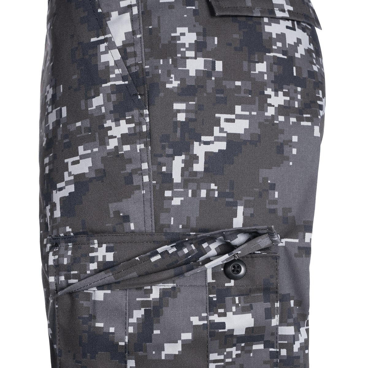 Mil-Tec US Ranger BDU Maastohousut - Black Digital