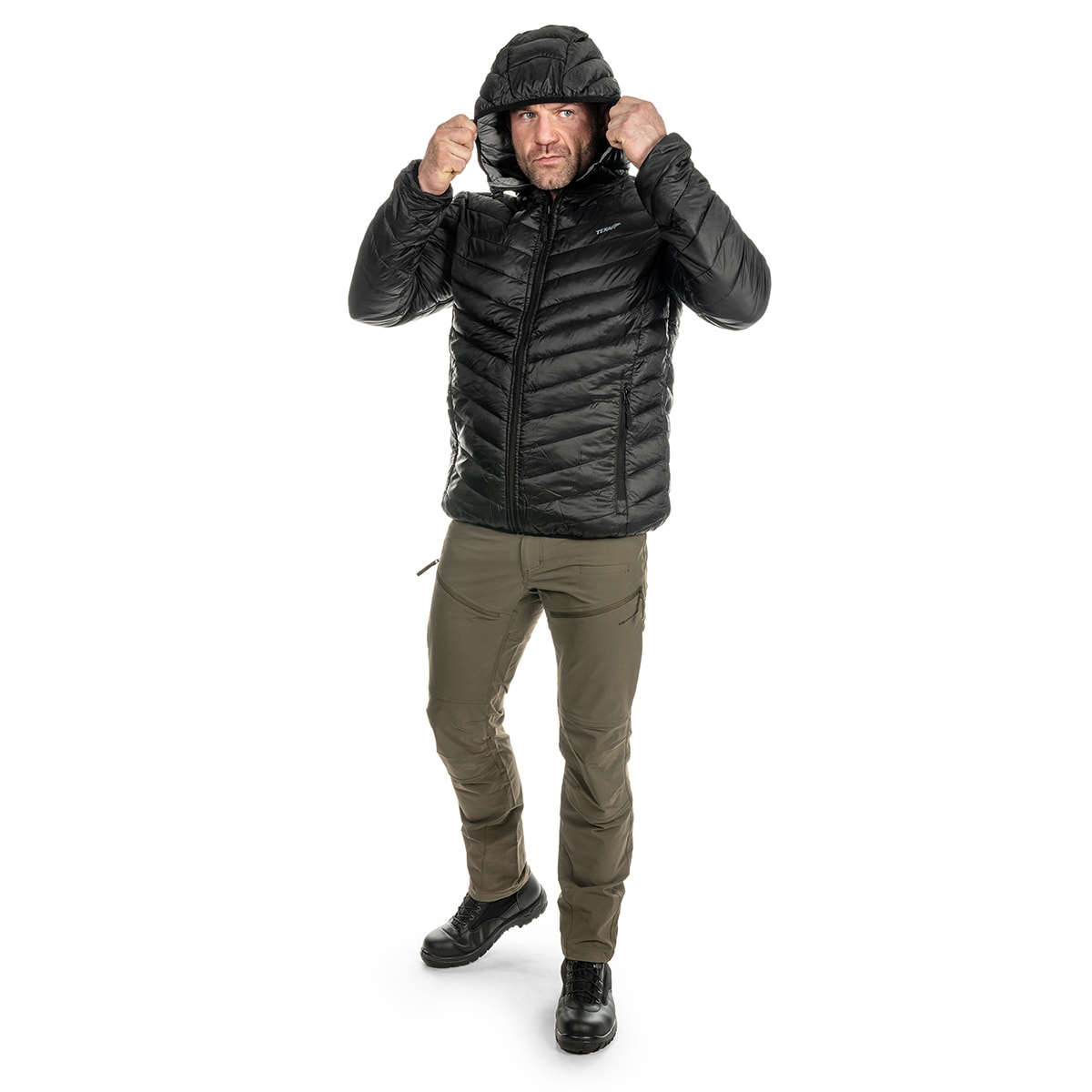 Texar Reverse Kaksipuolinen Untuvatakki - Black/Grey