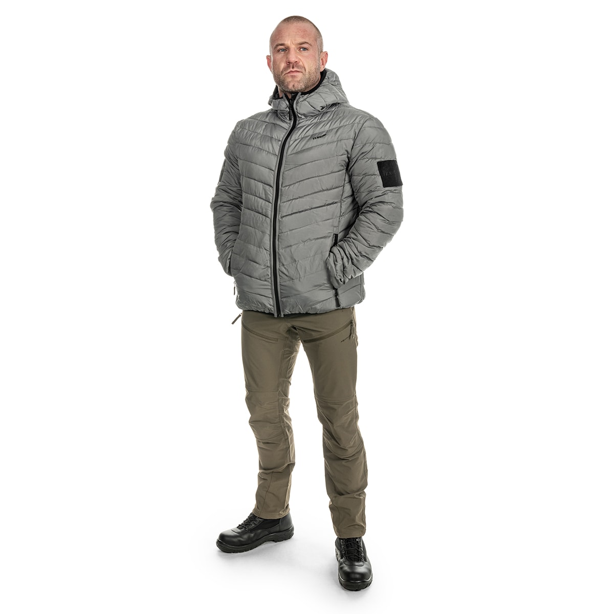 Texar Reverse Kaksipuolinen Untuvatakki - Black/Grey