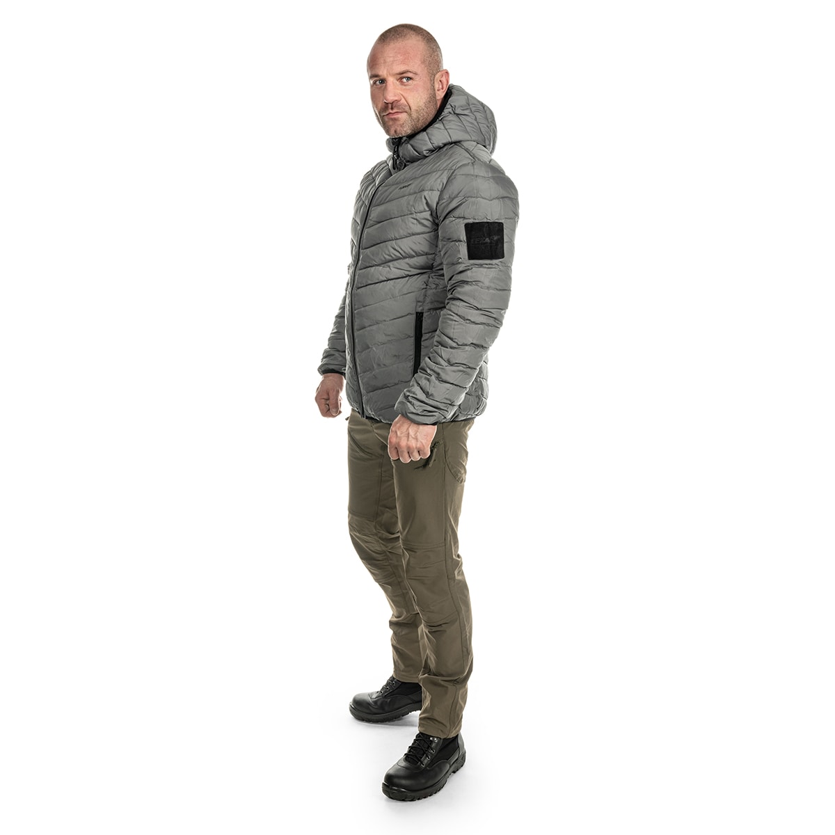 Texar Reverse Kaksipuolinen Untuvatakki - Black/Grey