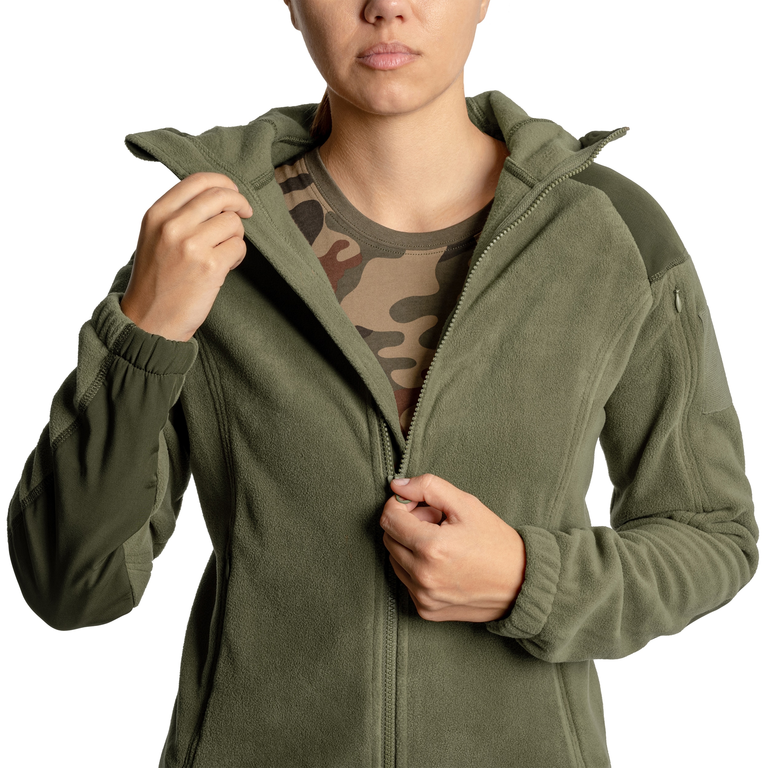 Helikon-Tex Cumulus Heavy Fleece Naisten Fleece - Taiga Green