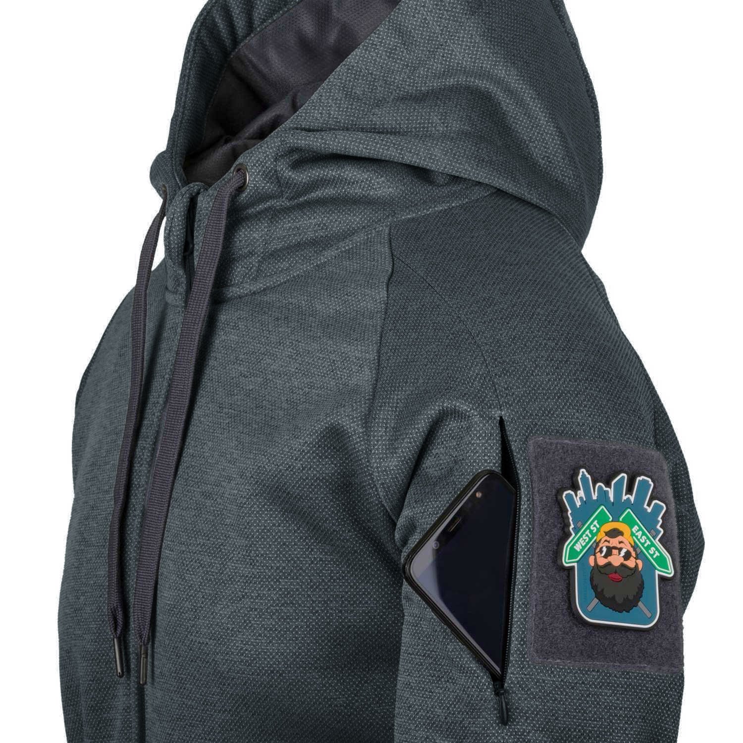 Helikon-Tex Urban Tactical Hoodie - Black/Melange Grey huppari