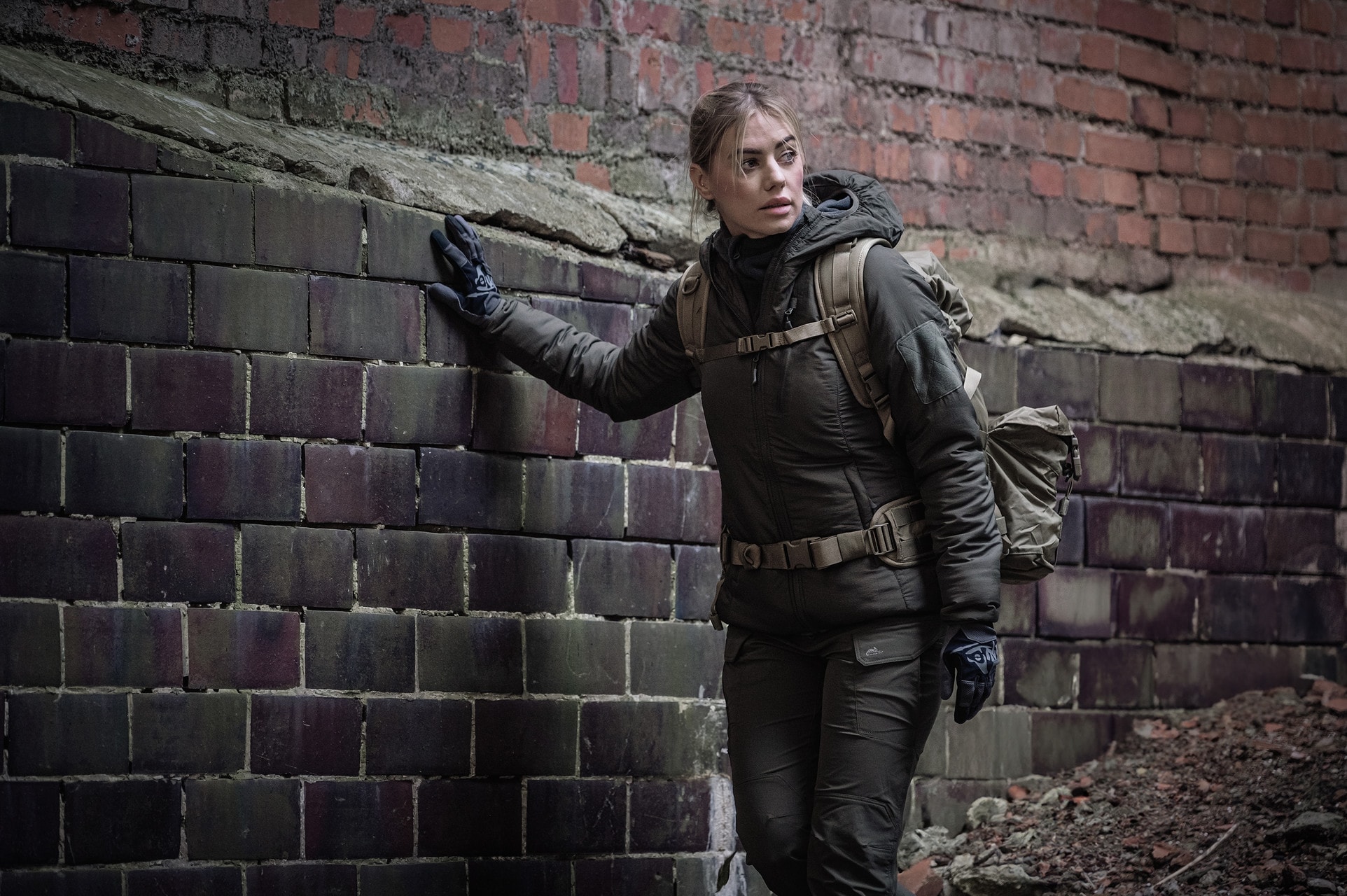 Helikon-Tex Wolfhound Hoodie Naisten Takki - Taiga Green