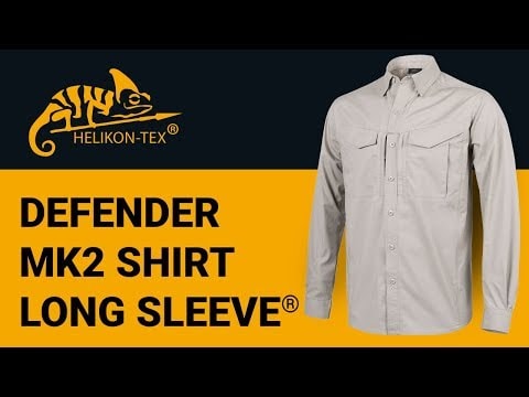 Helikon-Tex Defender Mk2 PolyCotton Ripstop Pitkähihainen Paita - Olive Green