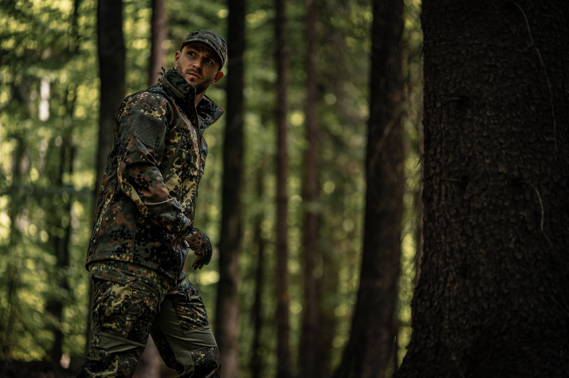 Helikon-Tex Gunfighter Softshell-takki Shark Skin Windblocker - Flecktarn