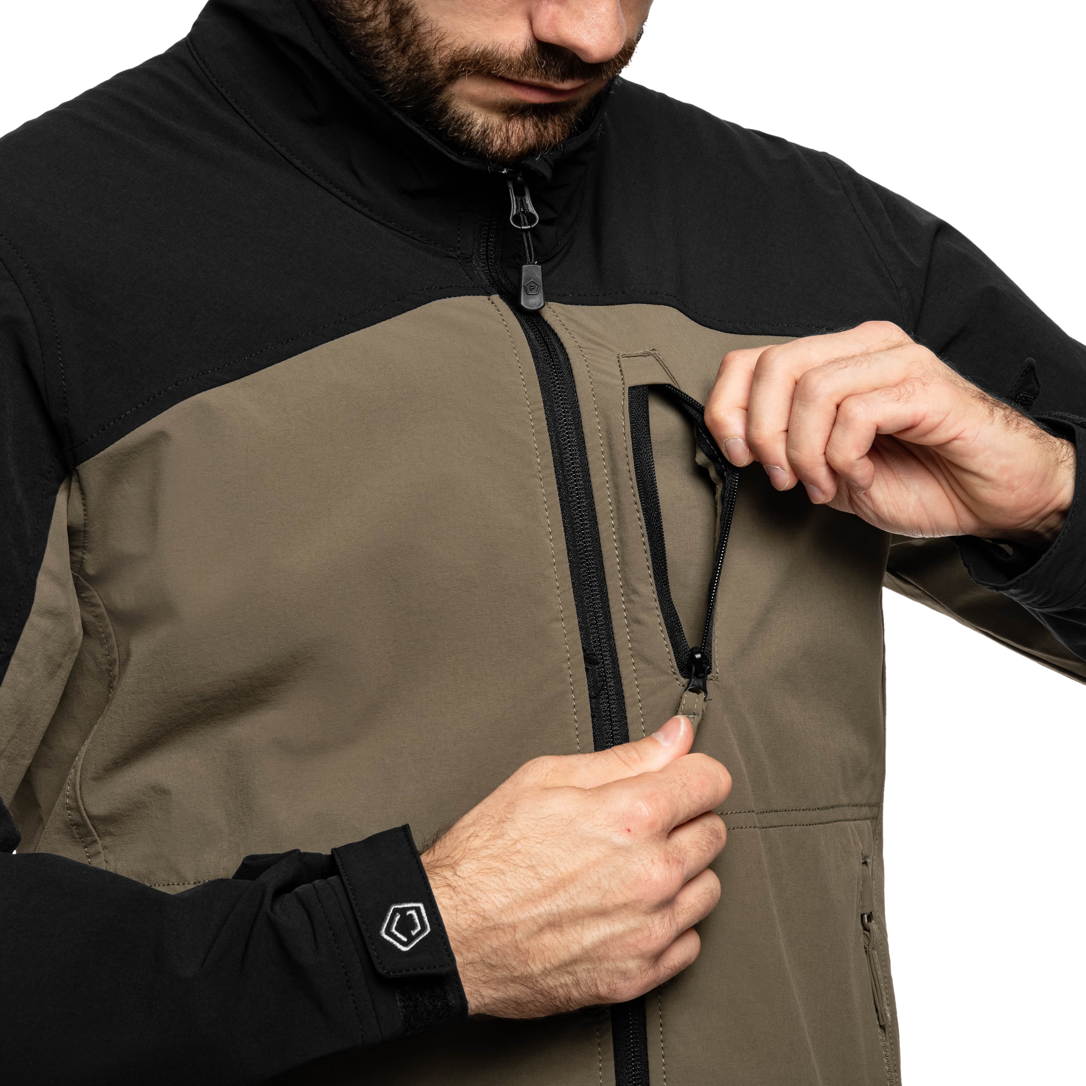Pentagon Elite Light Softshell - RAL7013/Mix -takki