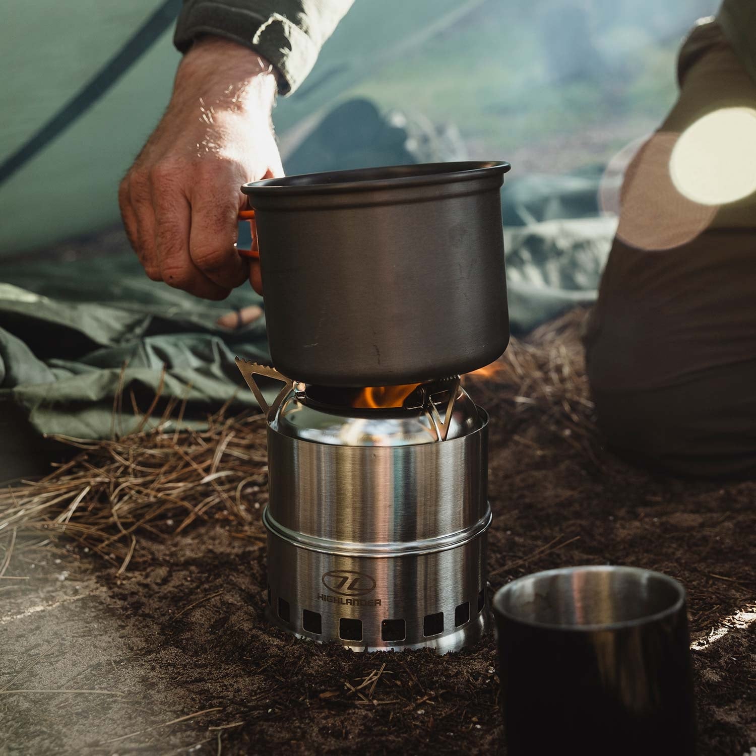 Highlander Outdoor Taitettava Retkikeitin