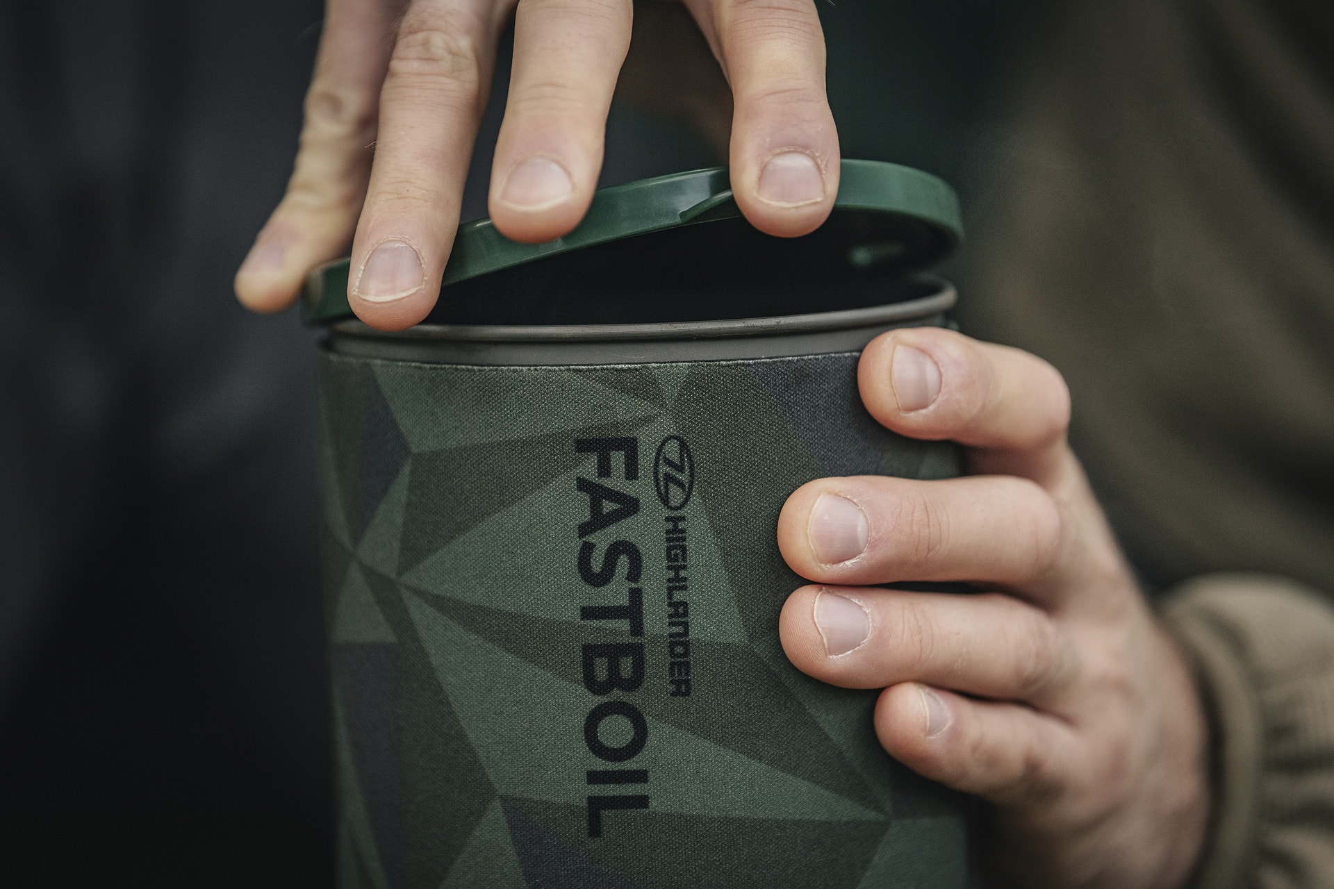 Highlander Fastboil MK3 Retkikeitin kattilalla - Olive