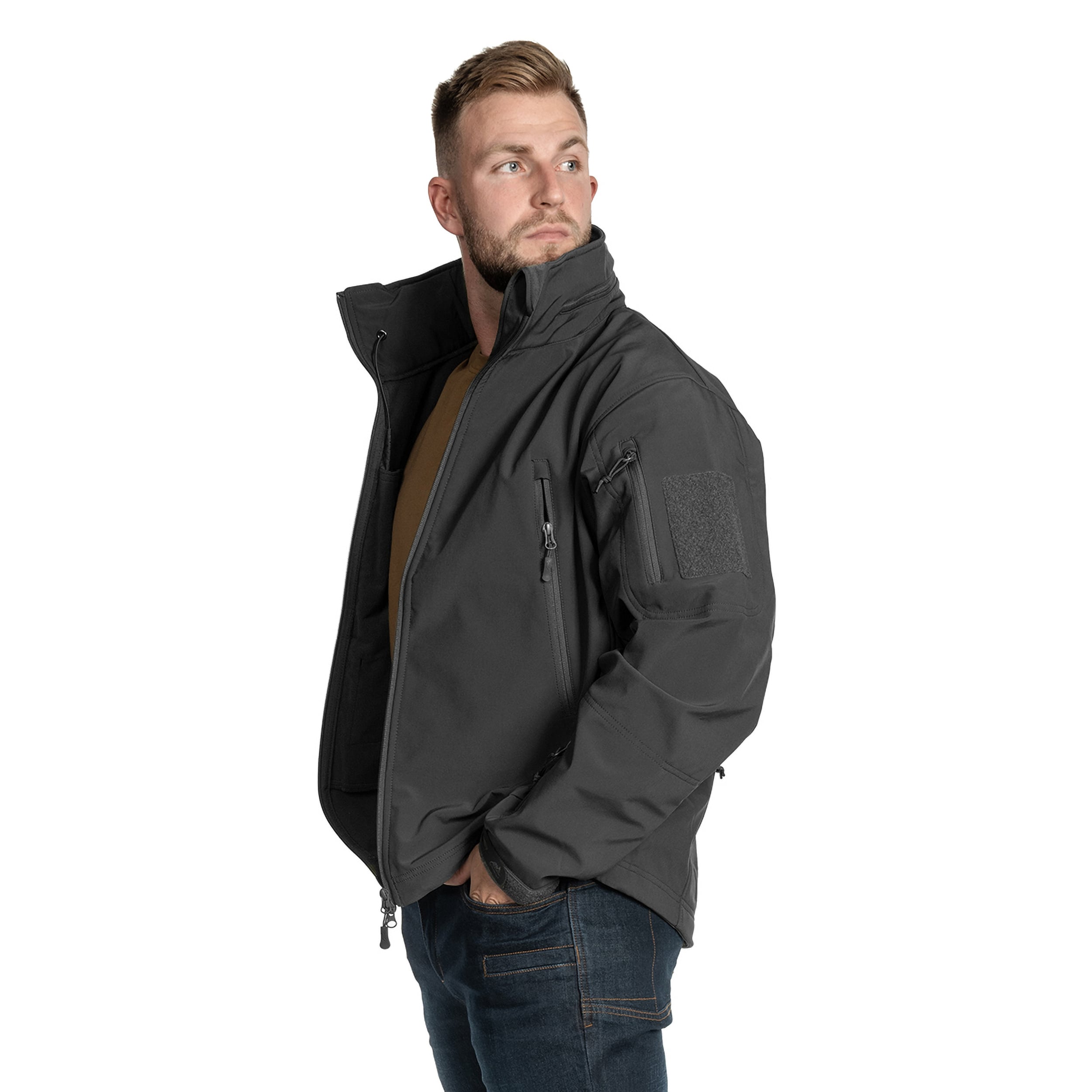 Helikon-Tex Gunfighter Softshell Shark Skin Windblocker - Black -takki