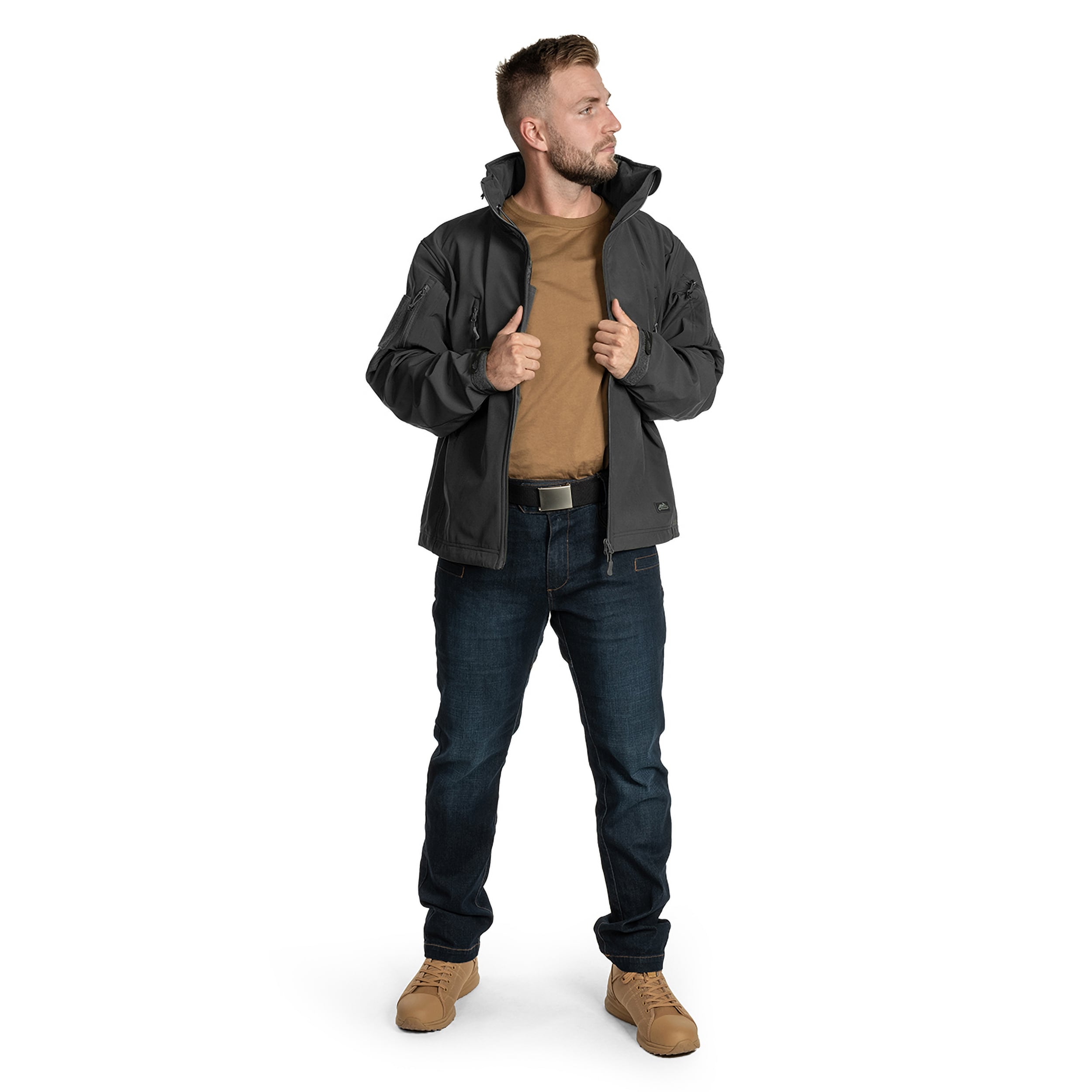 Helikon-Tex Gunfighter Softshell Shark Skin Windblocker - Black -takki
