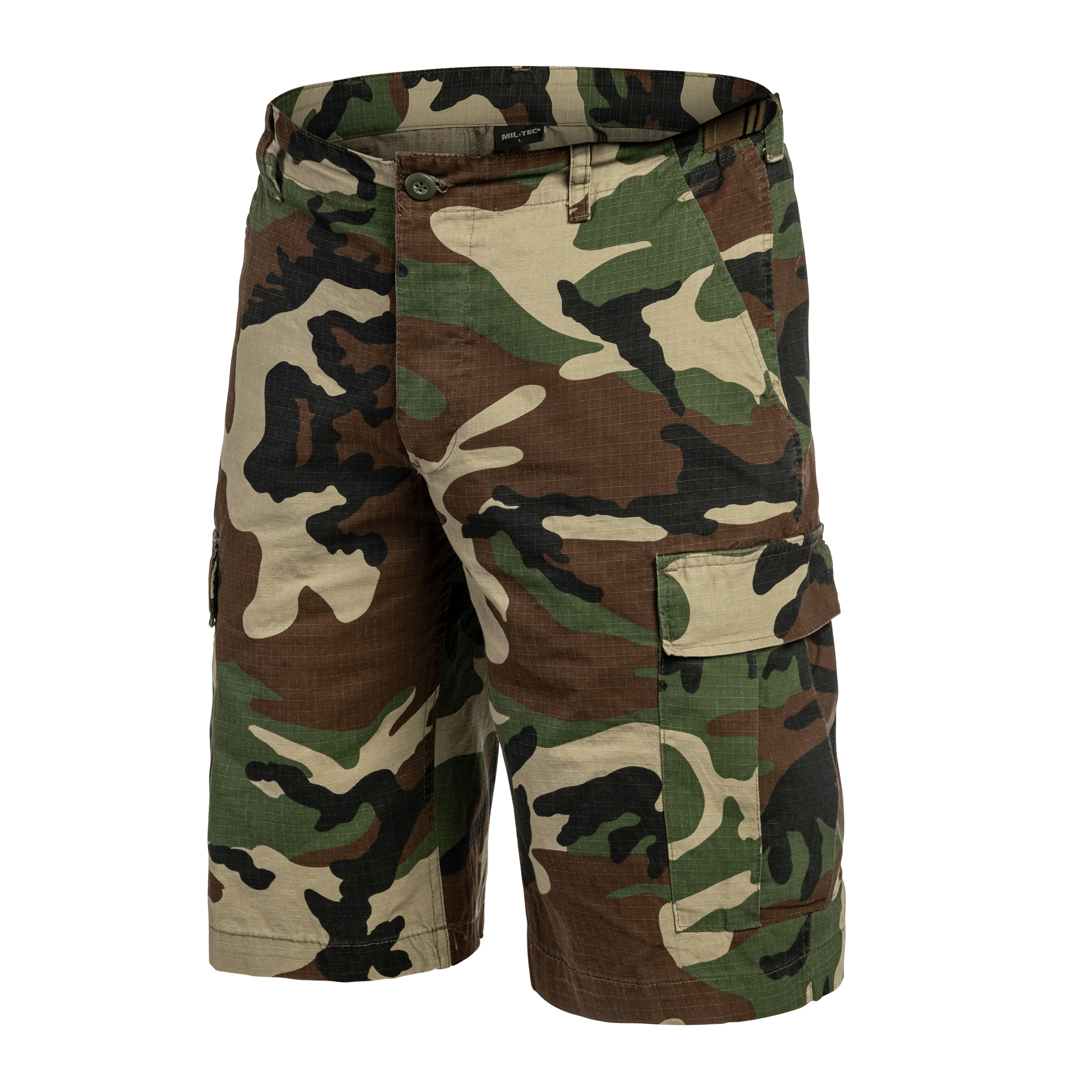 Mil-Tec Bermuda Rip-Stop -shortsit - Woodland